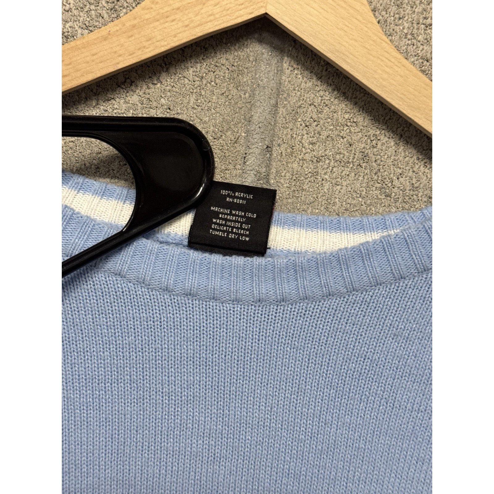 Anchor Blue Vintage Anchor Blue Puff Print Logo Sweater Blue Men Xl Size US XL / EU 56 / 4 - 6 Thumbnail