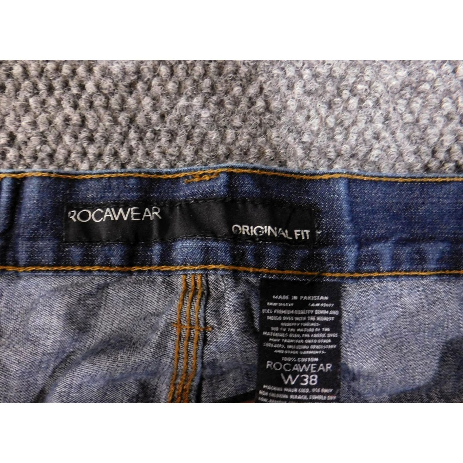 Rocawear VINTAGE Rocawear Jeans 38 Mens Denim Original Fit Straight 5-Pocket Pockets Blue Dark 32 In Inseam Mens Size US 38 / EU 54 - 5 Thumbnail