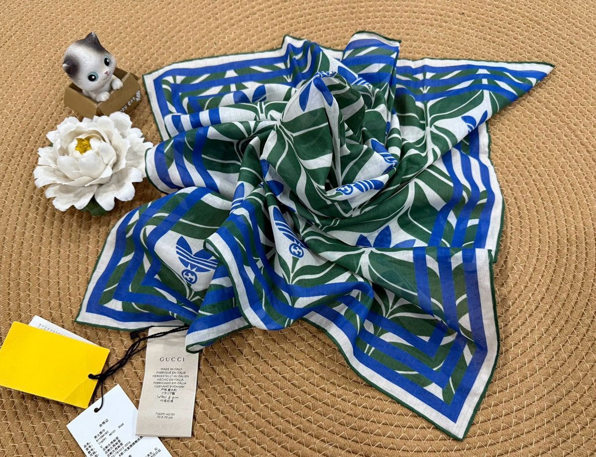 Gucci Gucci x adidas silk scarf New Size ONE SIZE - 2 Thumbnail