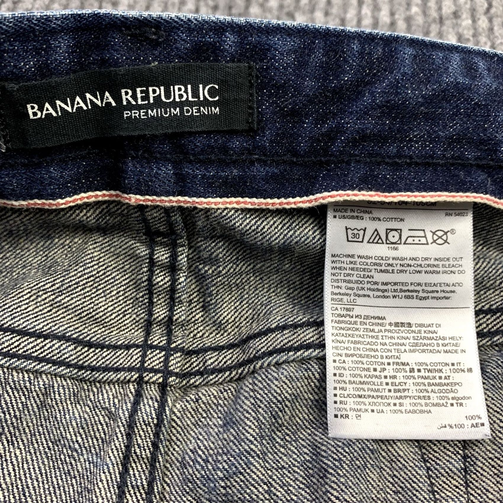 Banana Republic Banana Republic Premium Jeans Slim Blue Denim 38x32 Men Regular Denim Jeans Selvedge Belt Loops 5-Pocket Size US 38 / EU 54 - 2 Thumbnail