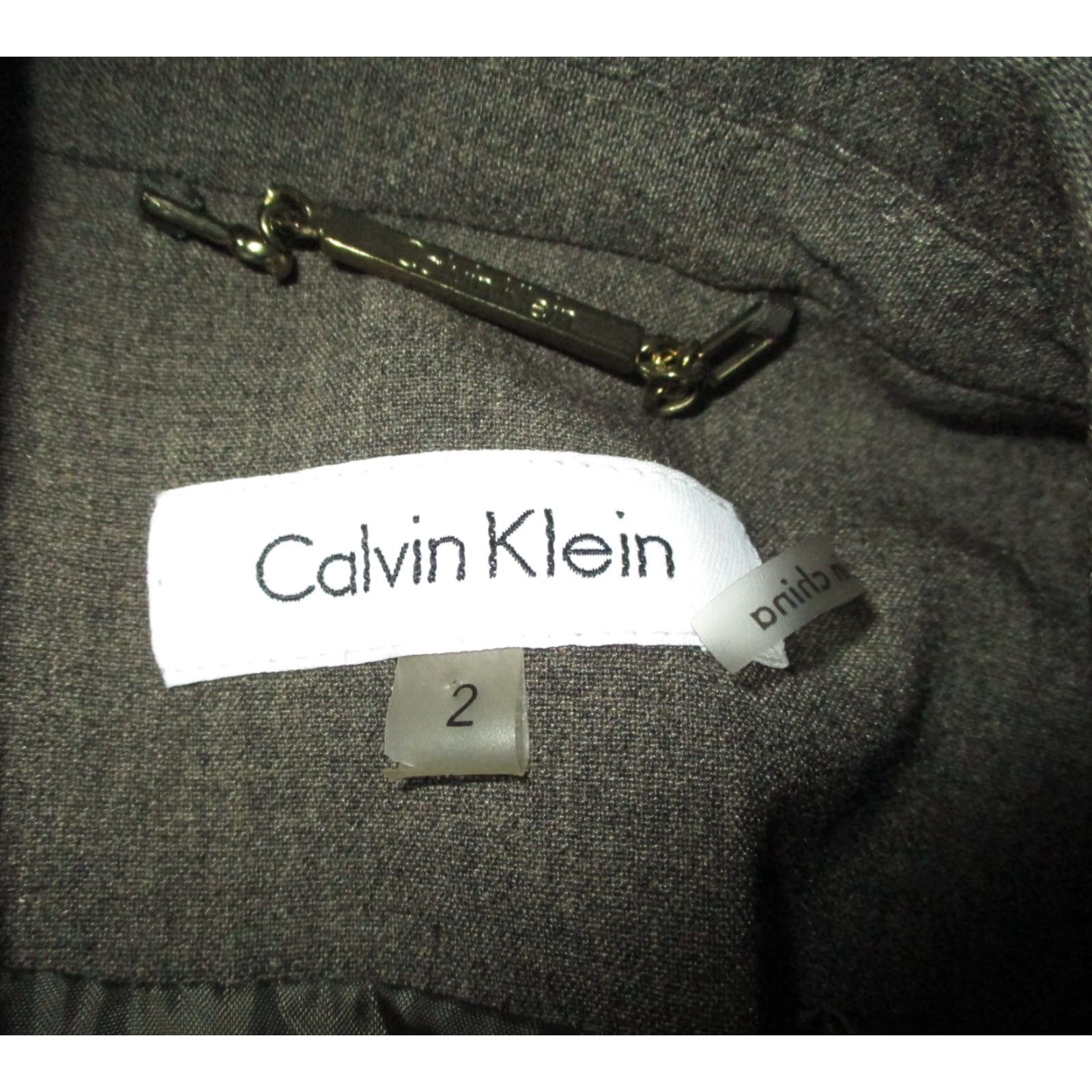 Calvin Klein VINTAGE CALVIN KLEIN Brown Rayon Jacket Women's Size 2 Size XS / US 0-2 / IT 36-38 - 6 Thumbnail