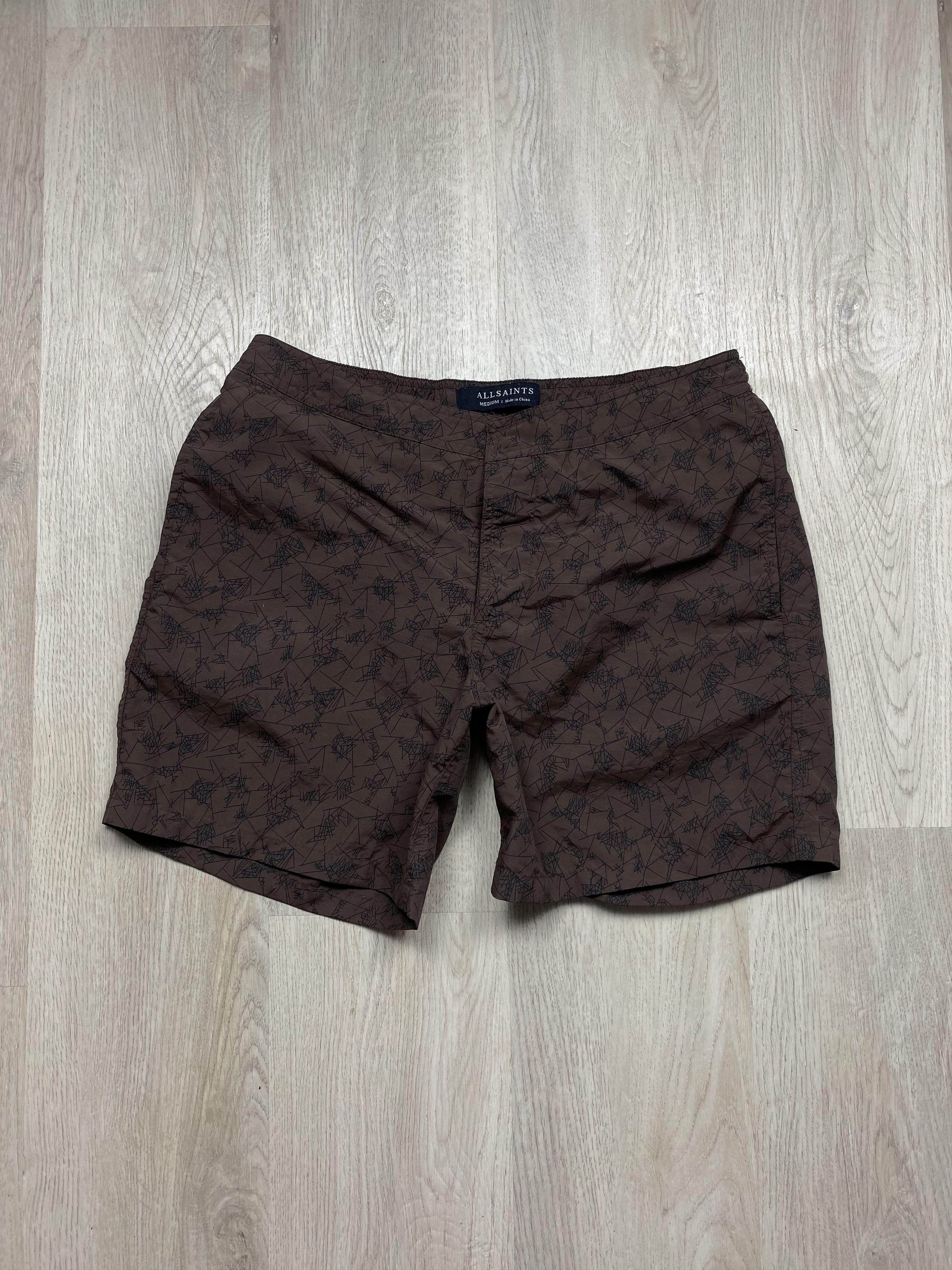 Allsaints Allsaints Scribble Swimshort Vintage Mens Nylon Shorts Y2K Size US 32 / EU 48 - 1 Thumbnail