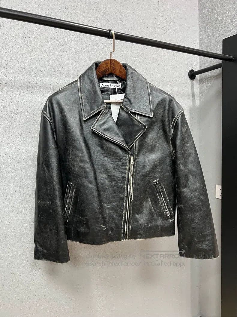 Acne Studios Acne Studios Distressed leather jacket Size XXS / US 00 / IT 34 - 1 Thumbnail