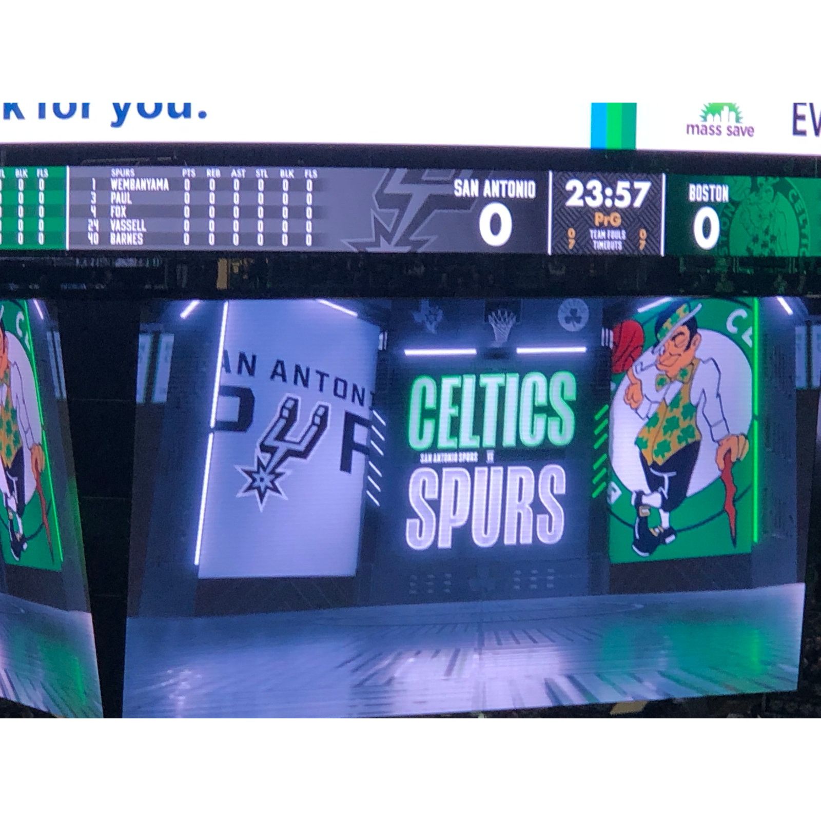 NBA Boston Celtics v San Antonio Spurs 2/12/25 Wemby Poster Size ONE SIZE - 8 Thumbnail