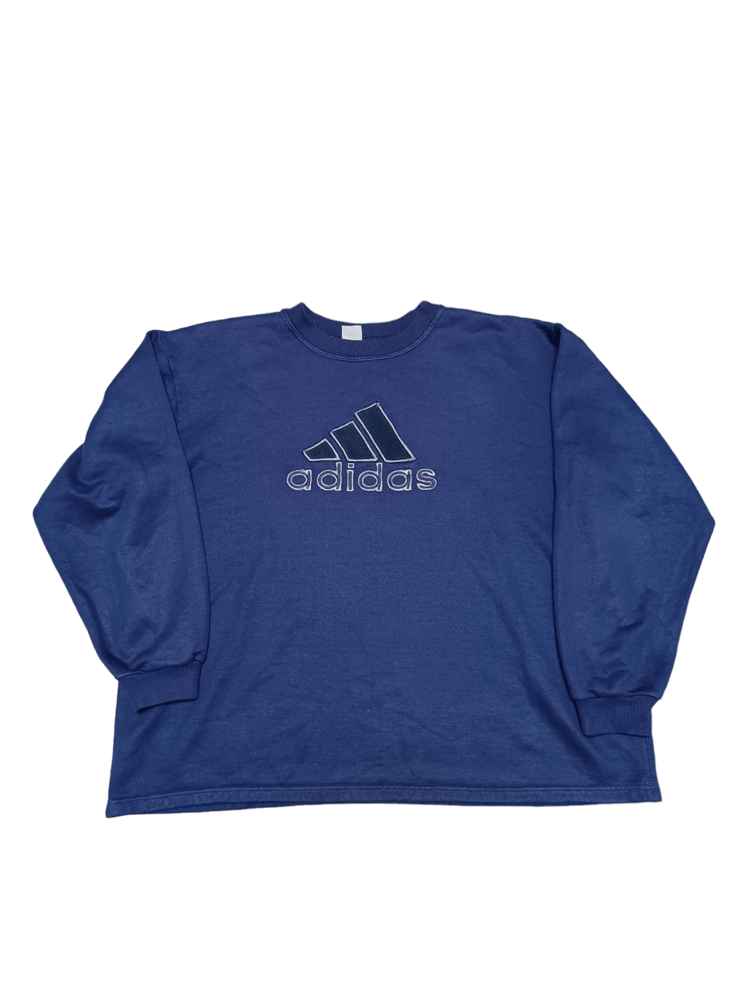 Adidas ADIDAS BIGLOGO EMBROIDERED BOXY SWEATSHIRT VINTAGE 90S OR80S Size US M / EU 48-50 / 2 - 1 Thumbnail