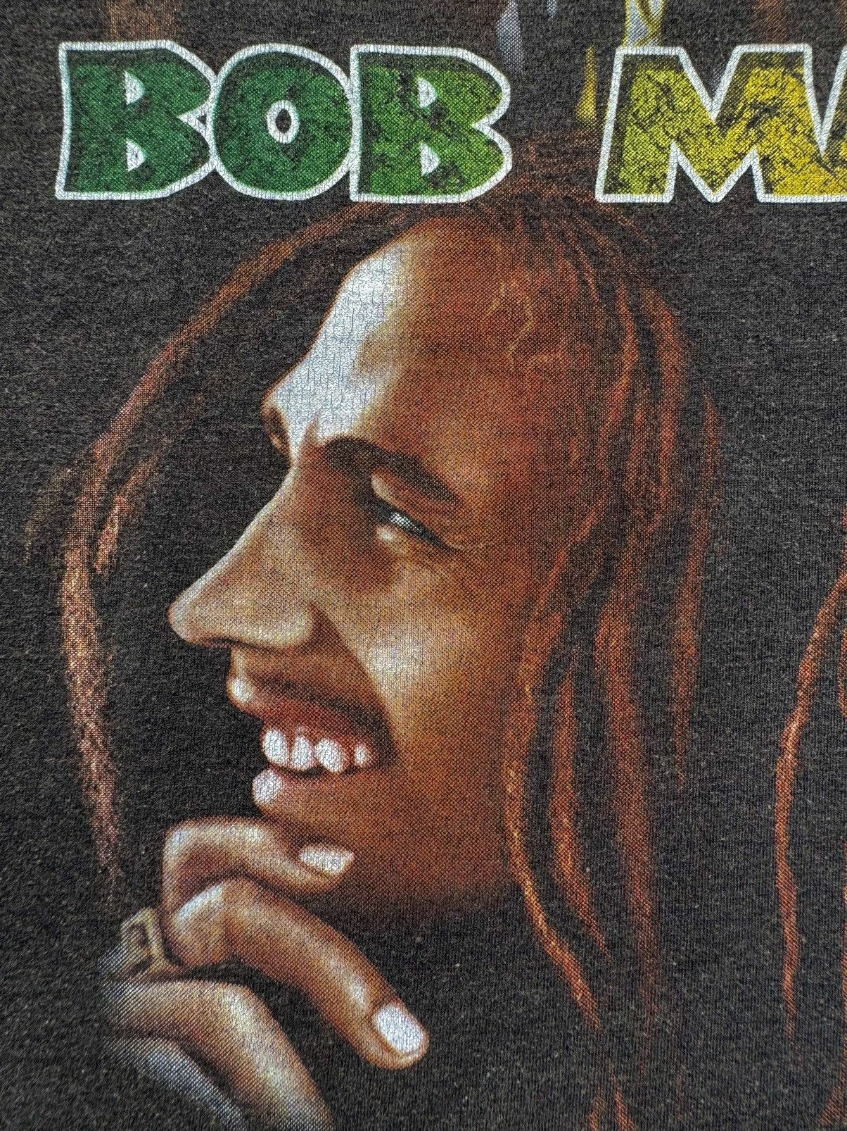 Bob Marley × Rap Tees × Vintage Bob Marley 90's Vintage Rap T-Shirt Size US XXL / EU 58 / 5 - 5 Thumbnail