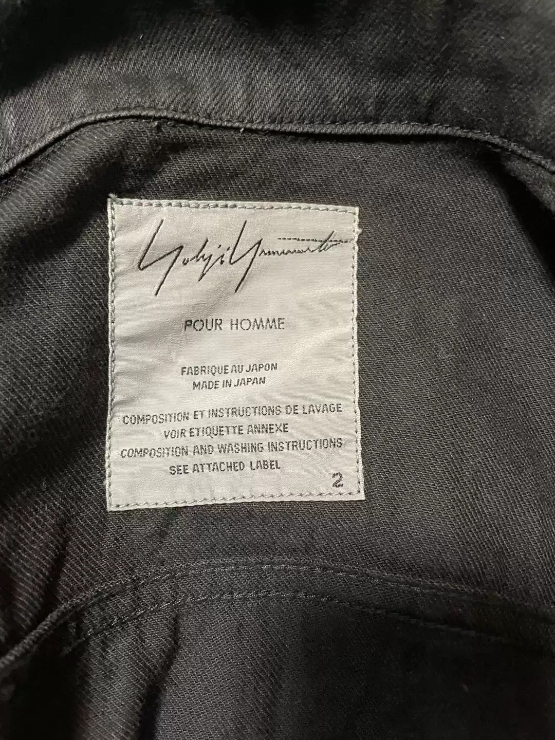 Yohji Yamamoto Yohji Yamamoto Pour Homme Slogan JKT-2505 Size US M / EU 48-50 / 2 - 5 Thumbnail