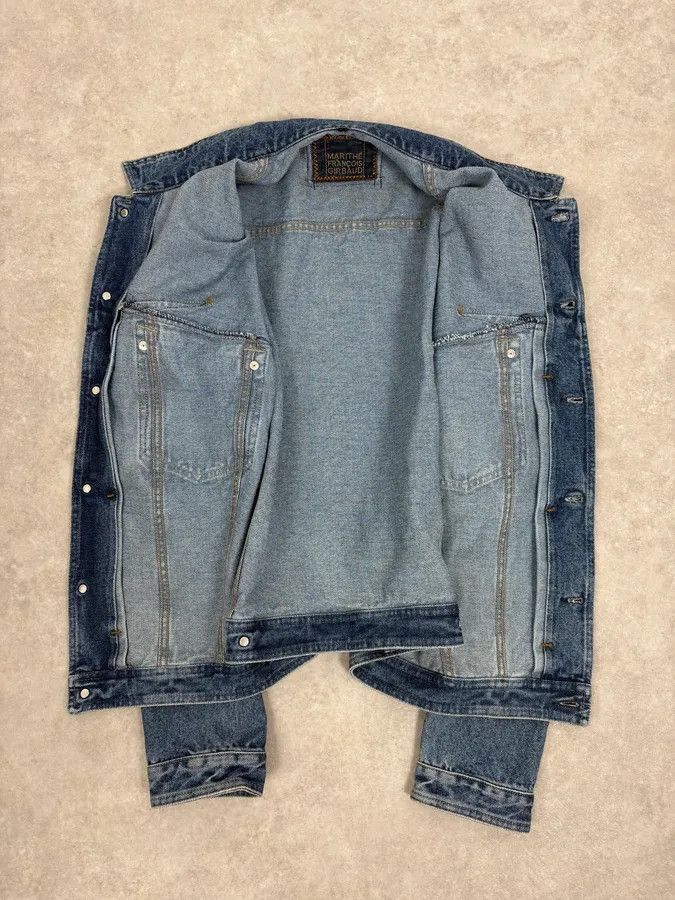 Marithe + Francois Girbaud 1990s Marithé + François Girbaud Blue Structured Denim Jacket Size US M / EU 48-50 / 2 - 7 Thumbnail