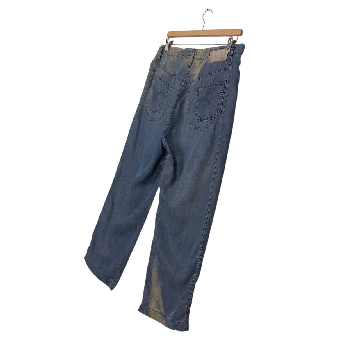 Marithe + Francois Girbaud French Workwear Blue Wide Pants – Marthe Girbaud Size 32" / US 10 / IT 46 - 13 Thumbnail