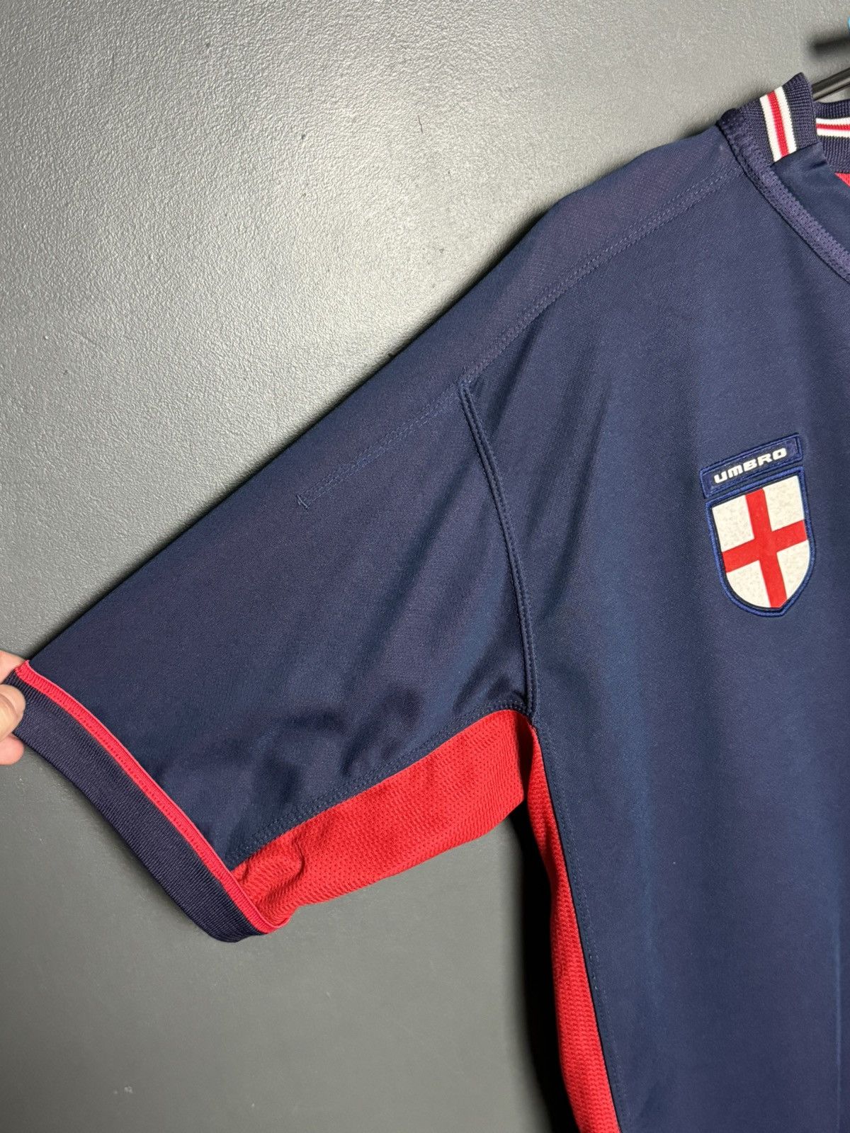 Umbro Double Sided England 02/04 Away Football Jersey T-Shirt Size US XL / EU 56 / 4 - 7 Thumbnail