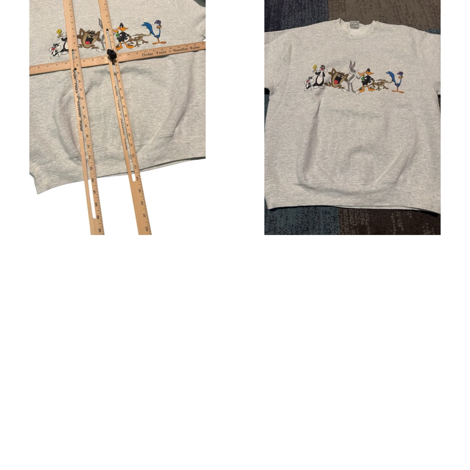 Vintage VINTAGE Acme Looney Tunes Crewneck Sweatshirt Gray M/L Bugs, Daffy Sweatshirt, Unisex Adults, 1991, 90s Cartoon Size US M / EU 48-50 / 2 - 10 Thumbnail
