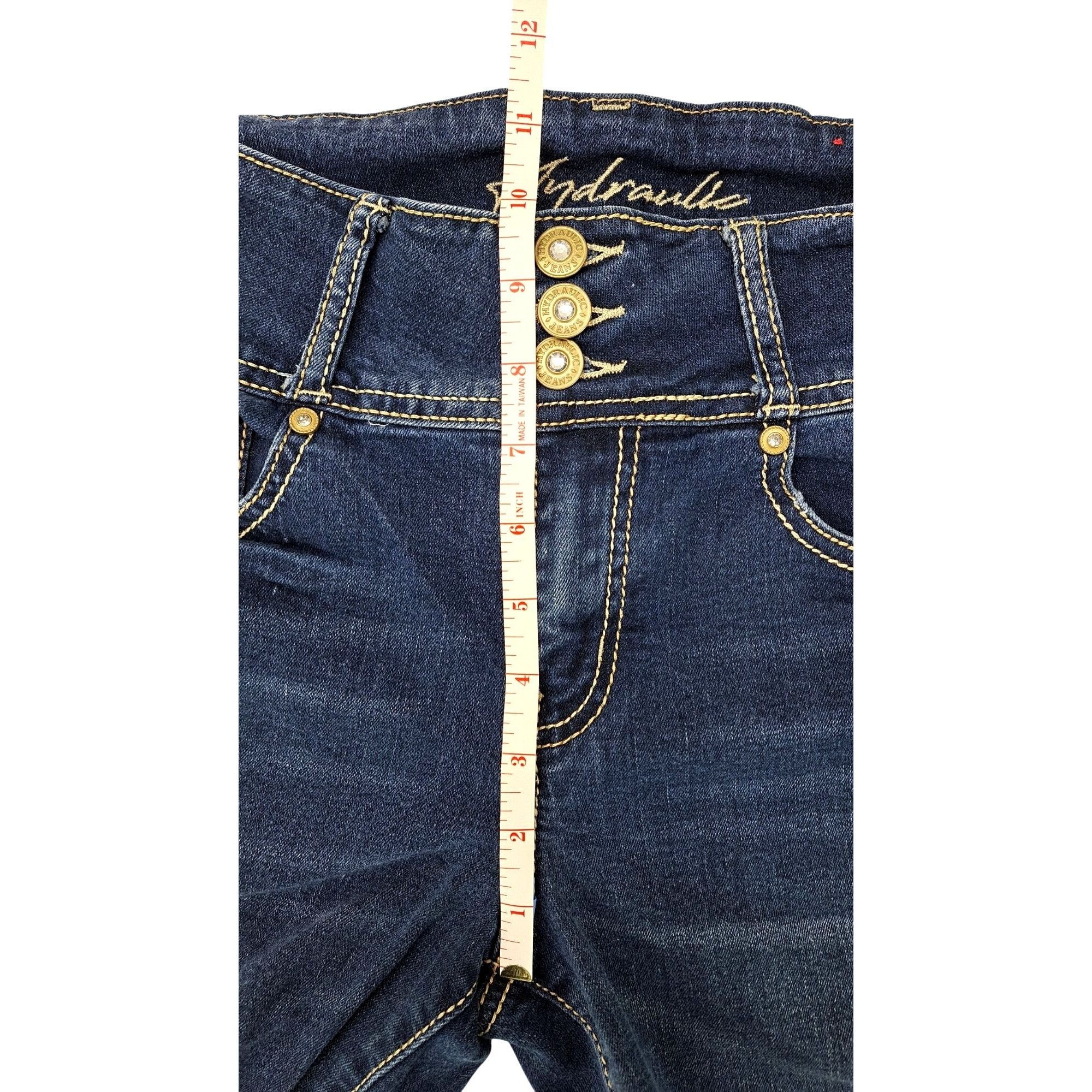 Other Hydraulic Women High Rise Embroidered Bootcut Jeans Size 7 Size 29" - 8 Thumbnail