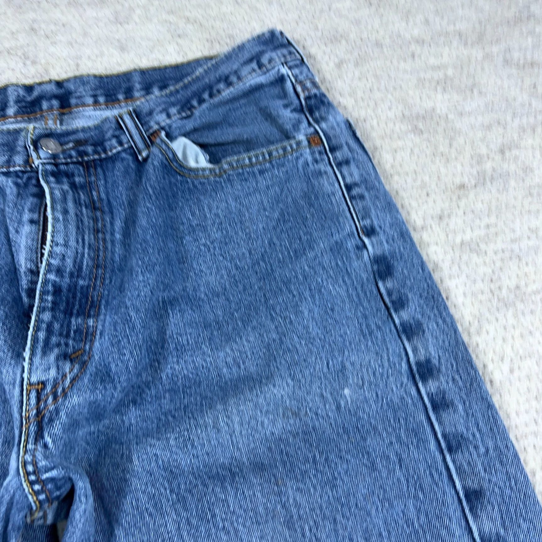 Levi's VINTAGE Levi's 550 Jeans Men 36x36 Relaxed Fit Straight Blue Denim 5-Pocket Mens Regular Size US 36 / EU 52 - 7 Thumbnail