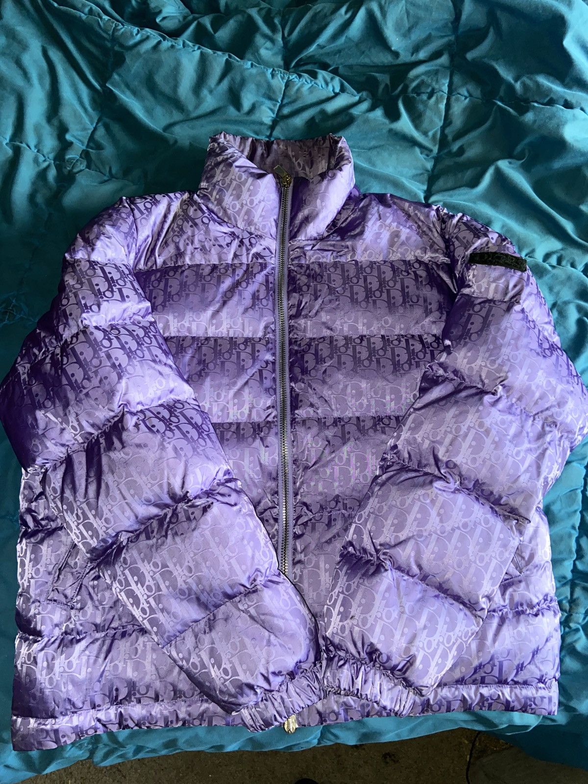 Dior Dior Oblique Purple Puffer Jacket Mens RARE size 50/Medium Size US M / EU 48-50 / 2 - 12 Thumbnail