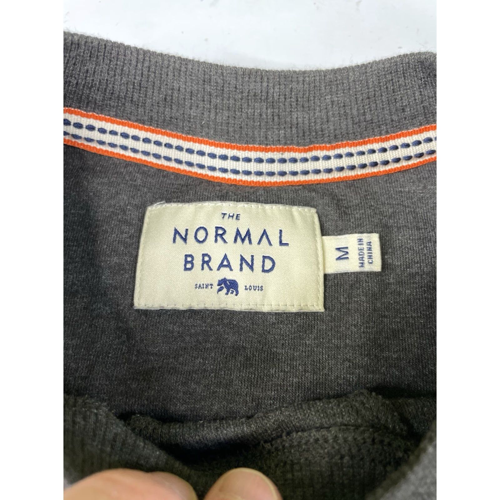 J Brand The Normal Brand Mens Medium Grey Stretch Long Sleeve Crew Neck Pullover Sweatshirt Size US M / EU 48-50 / 2 - 3 Thumbnail
