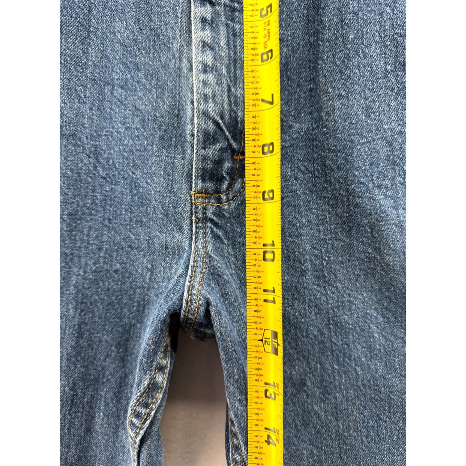 Lee Lee Jeans Mens 40x32 Straight Denim Classic Fit 5-Pocket Blue Vintage Retro USA 80s 90s Biker Punk Grunge Size US 40 / EU 56 - 7 Thumbnail