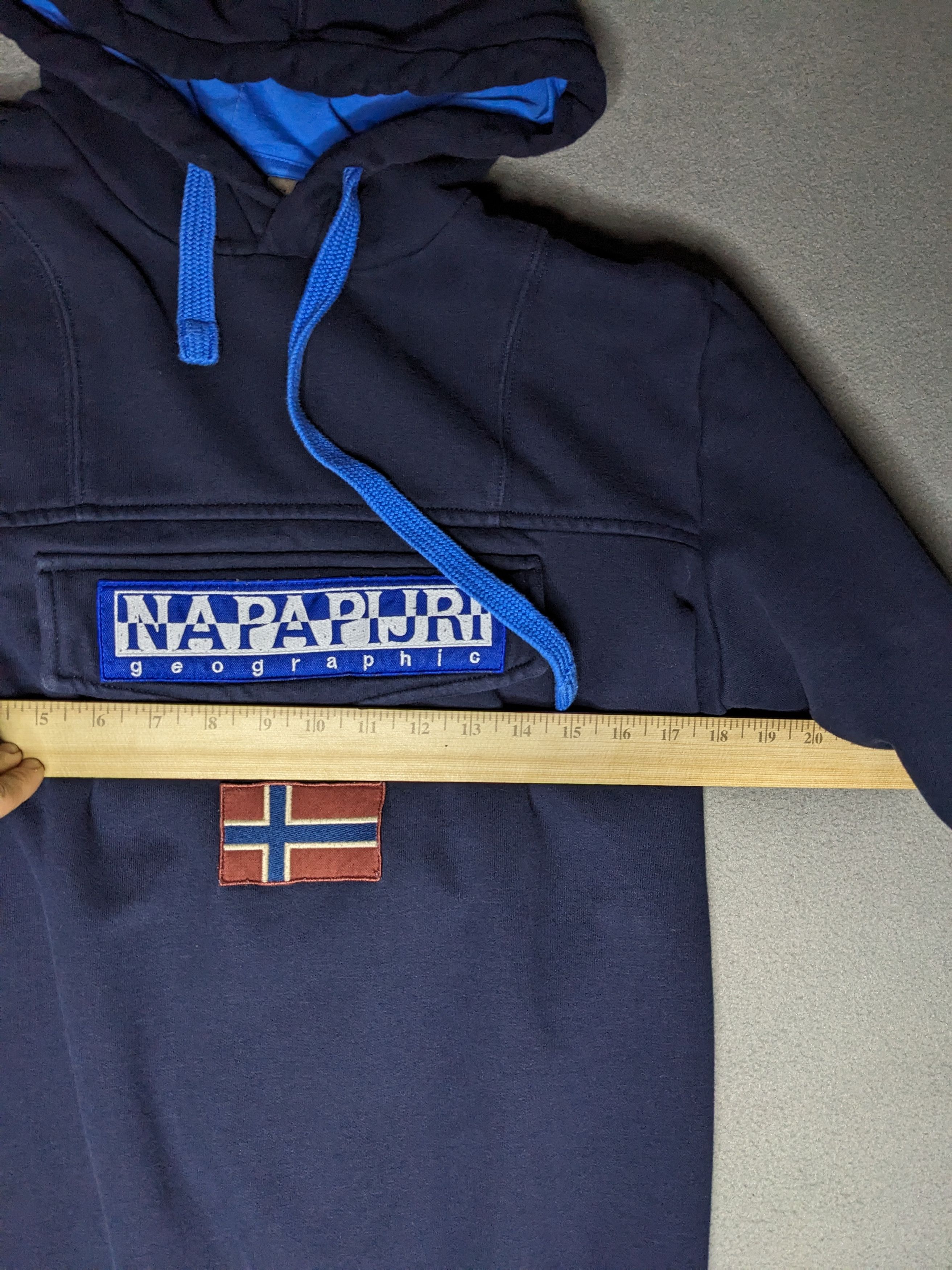 Napapijri VINTAGE Napapijri Burgee Geographic Hoodie Medium Sweater Size US M / EU 48-50 / 2 - 10 Thumbnail