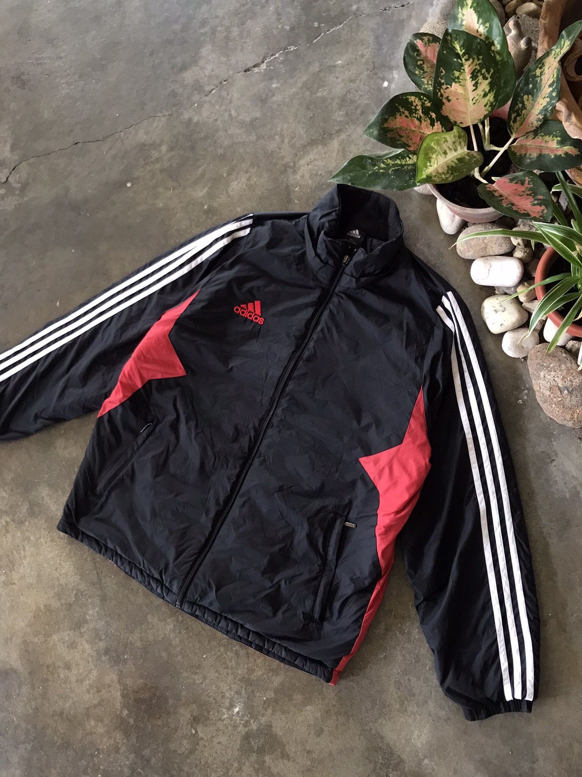 Adidas × Vintage VTG Adidas White Stripe Light Jacket 🔥 Size US L / EU 52-54 / 3 - 6 Thumbnail