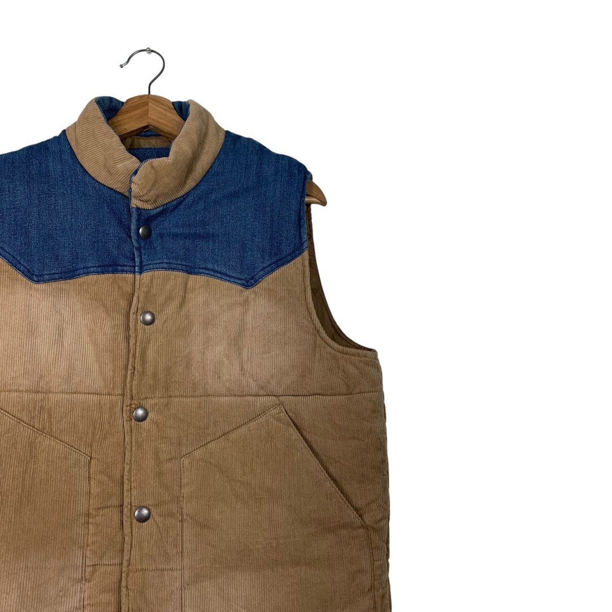 Japanese Brand RAG MACHINE Corduroy Puffer Vest #2292-C102 Size US M / EU 48-50 / 2 - 4 Thumbnail