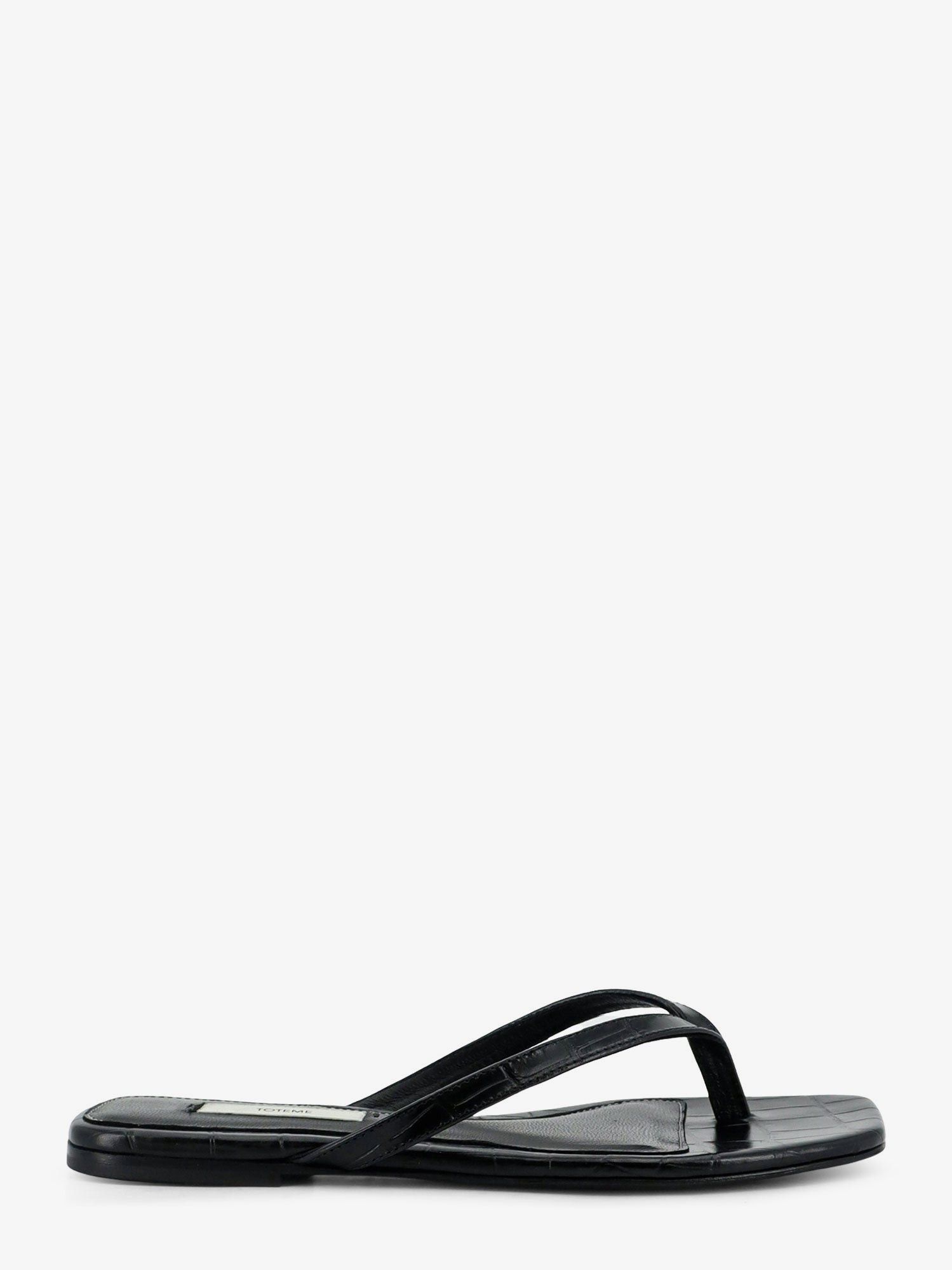 Toteme Croco-Embossed Leather Sandals Size US 9 / IT 39 - 1 Thumbnail