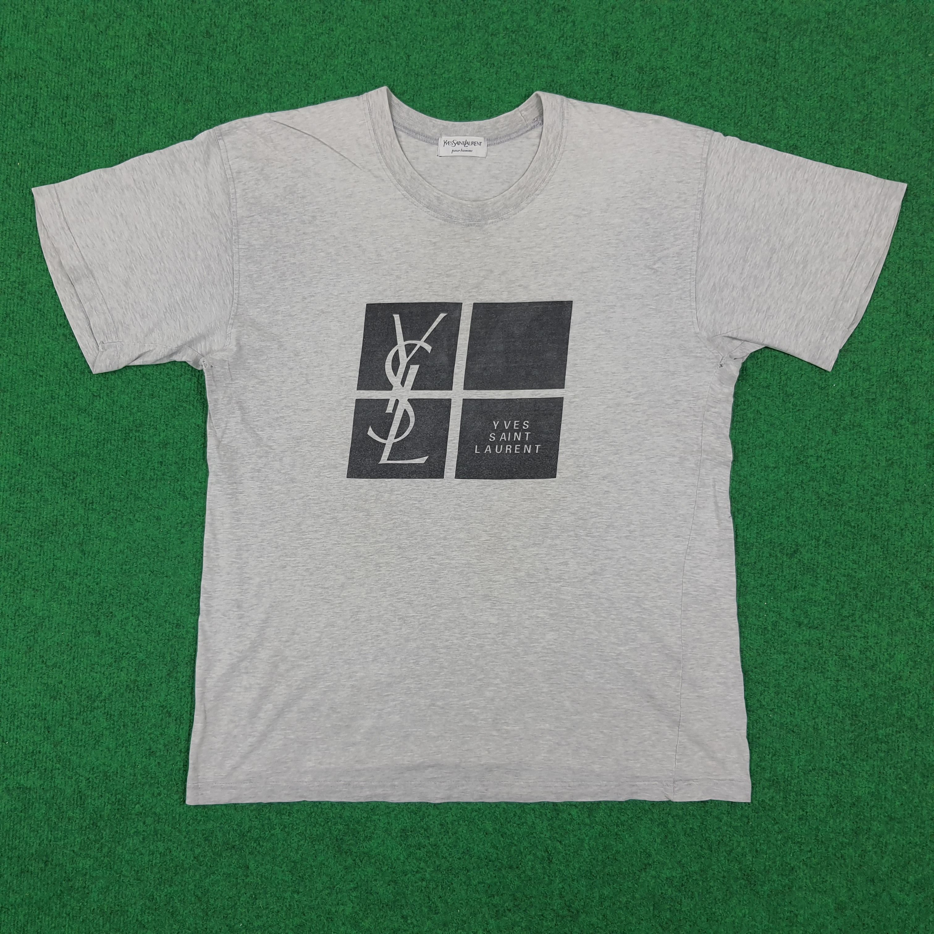 Vintage × Yves Saint Laurent Vintage Yves Saint Laurent Italian Designer Tshirt Size US L / EU 52-54 / 3 - 1 Thumbnail