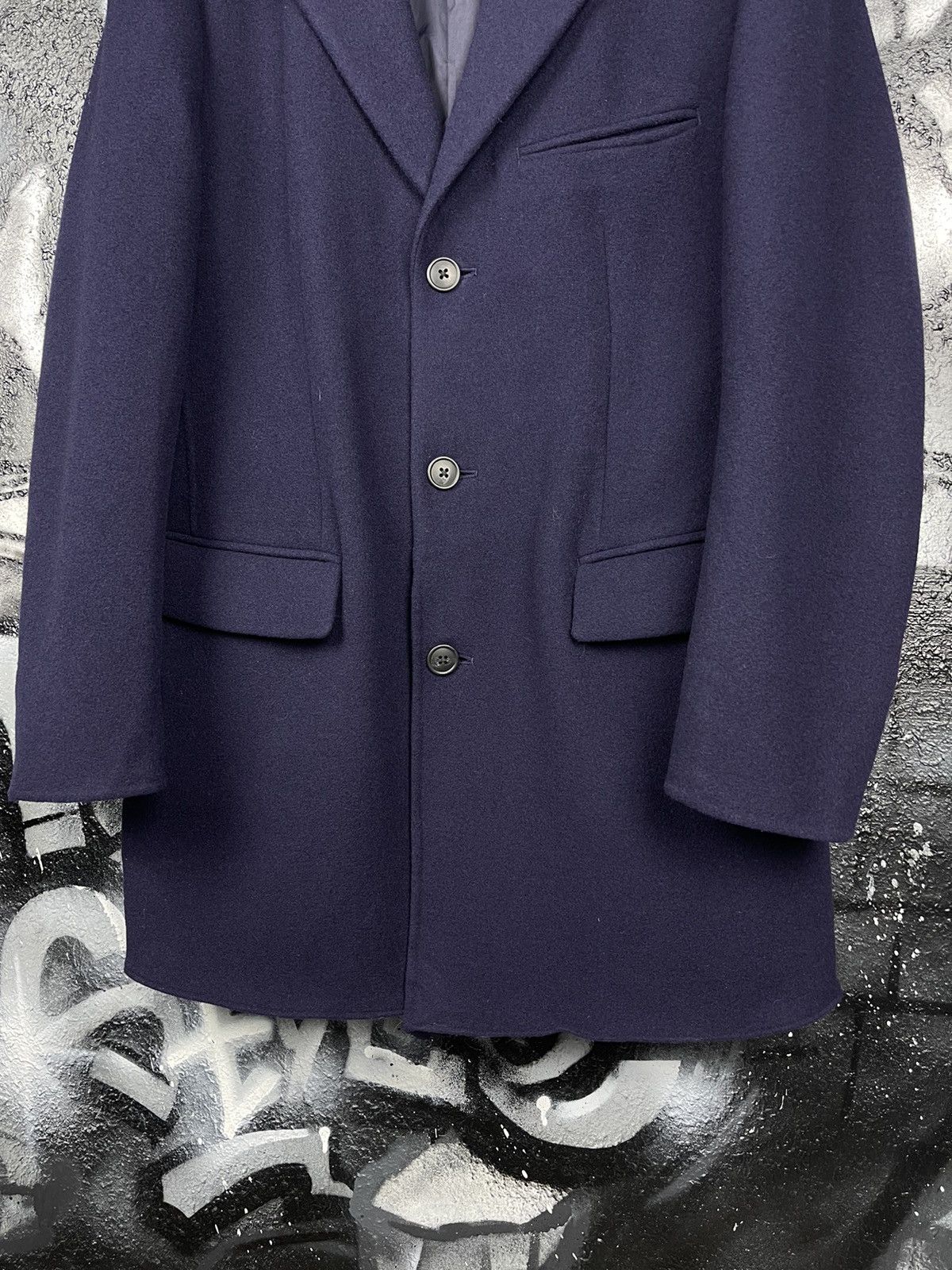 Jil Sander × Uniqlo Uniqlo x J+ Premium Wool Navy Blue Coat Jacket Men’s Size S Size US S / EU 44-46 / 1 - 4 Thumbnail