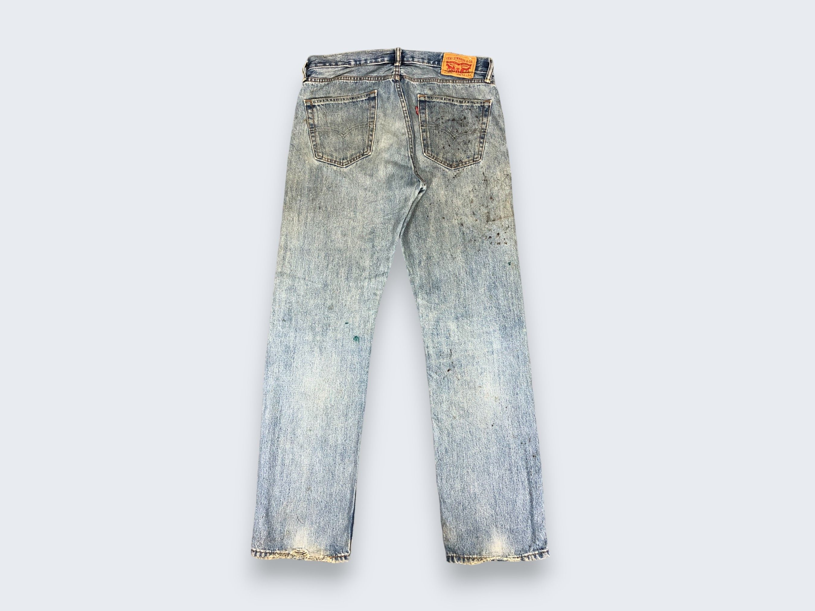 Levi's × Vintage Vintage Levis 505 Jeans Dirty L1026 Size US 36 / EU 52 - 5 Thumbnail
