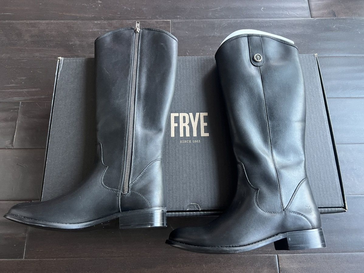 Frye Frye Women's Boots Marissa Medallion Inside Zip Leather Ne Size US 6.5 / IT 36.5 - 8 Thumbnail
