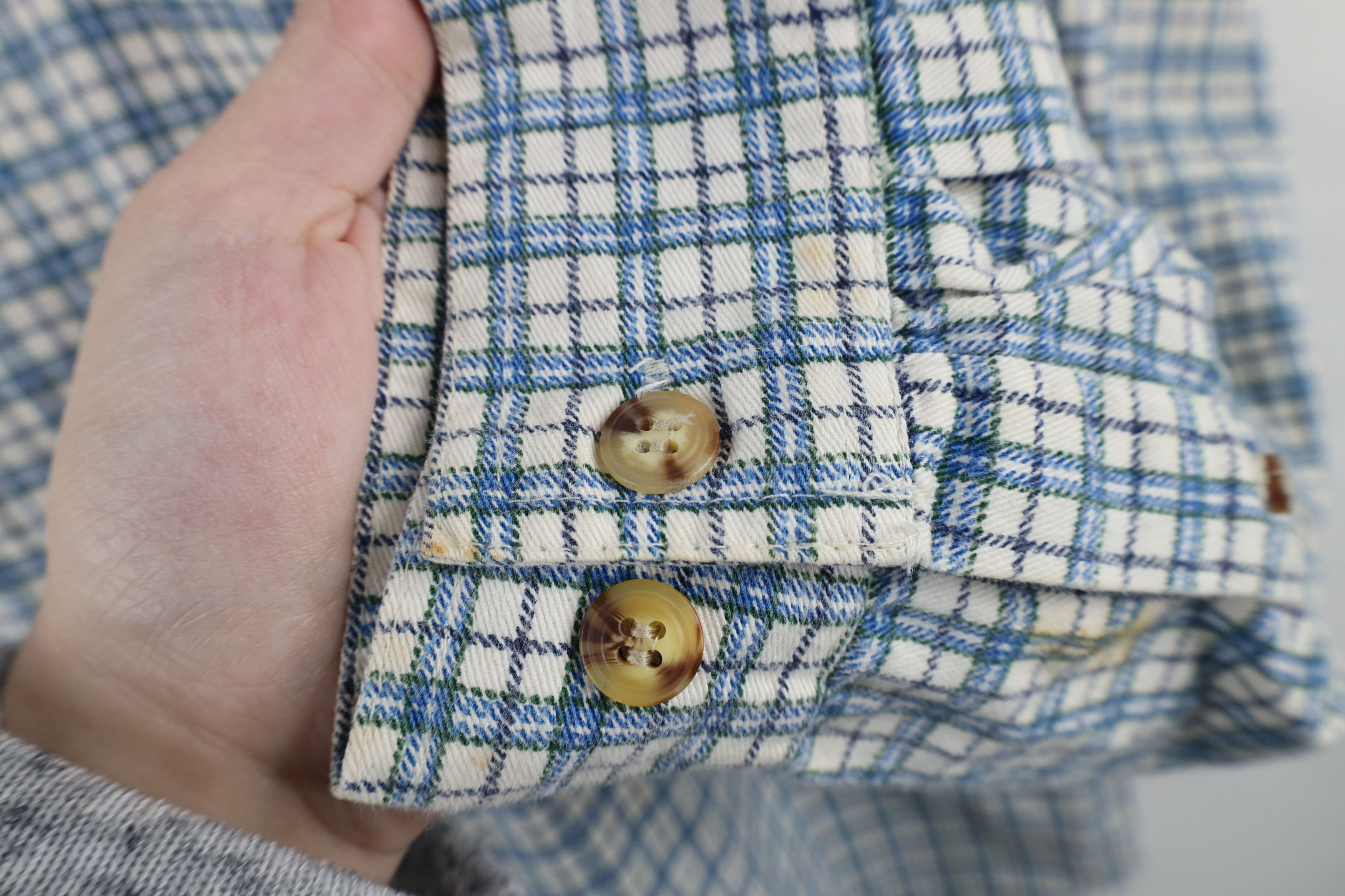 Vintage Vintage 90s Streetwear Heavyweight Collared Button Shirt Size US L / EU 52-54 / 3 - 5 Thumbnail