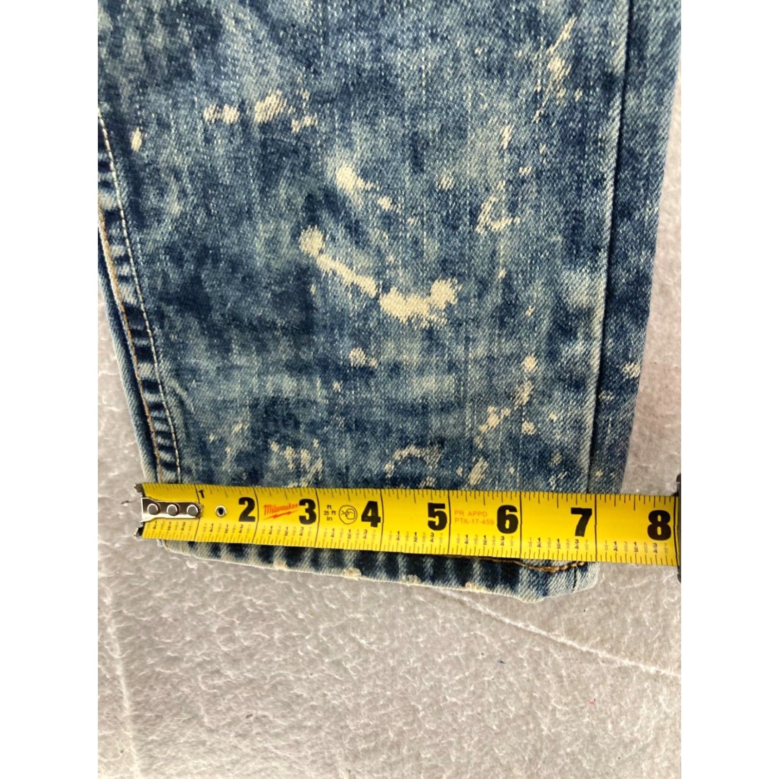 Vintage VINTAGE The Heritage By America Denim Jeans Mens 34x33 Regular Distressed Light Wash 5-Pocket USA Logo Grunge 90s Size US 34 / EU 50 - 4 Thumbnail