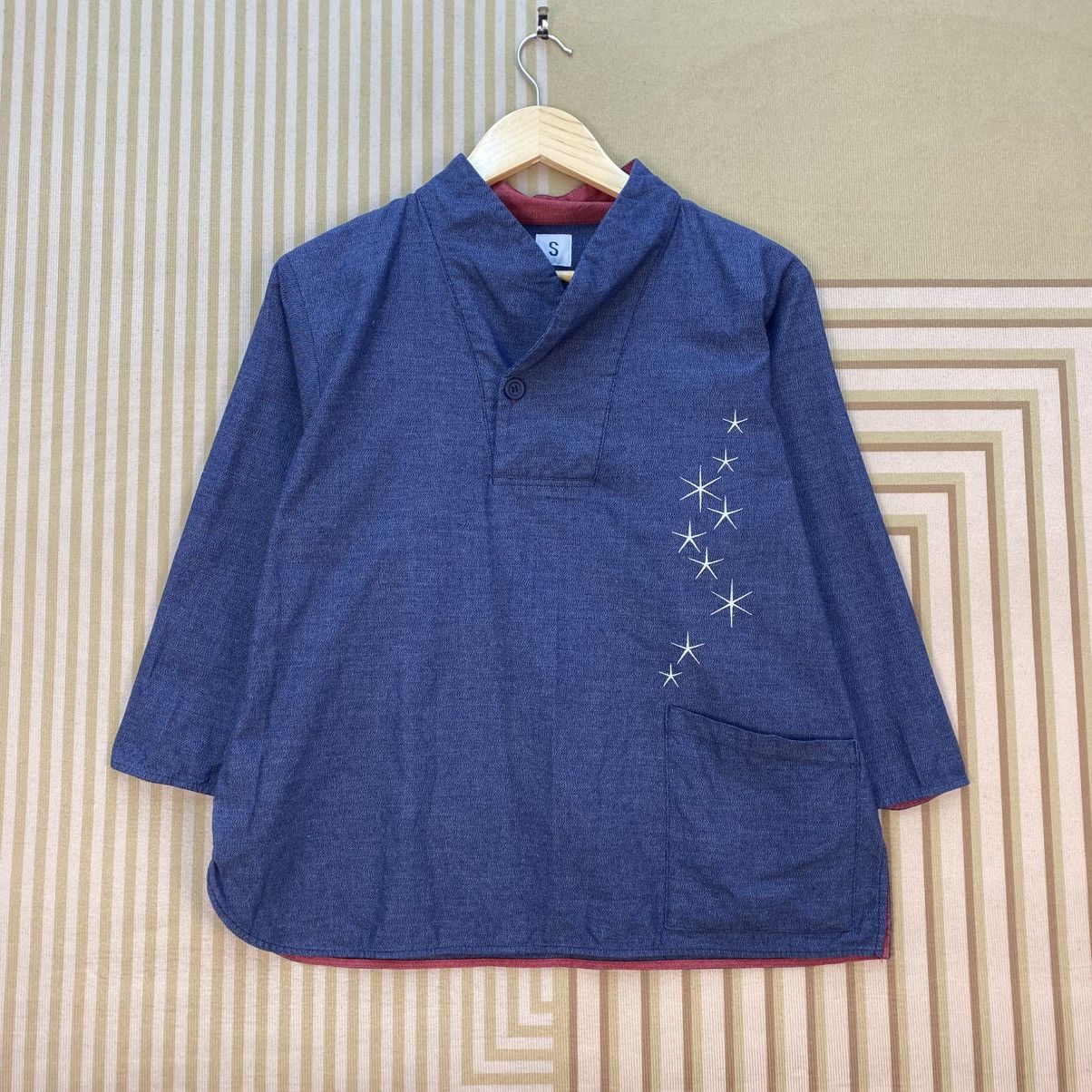 Vintage Japanese Brand Single Pocket Embroidery Star Size US S / EU 44-46 / 1 - 1 Thumbnail
