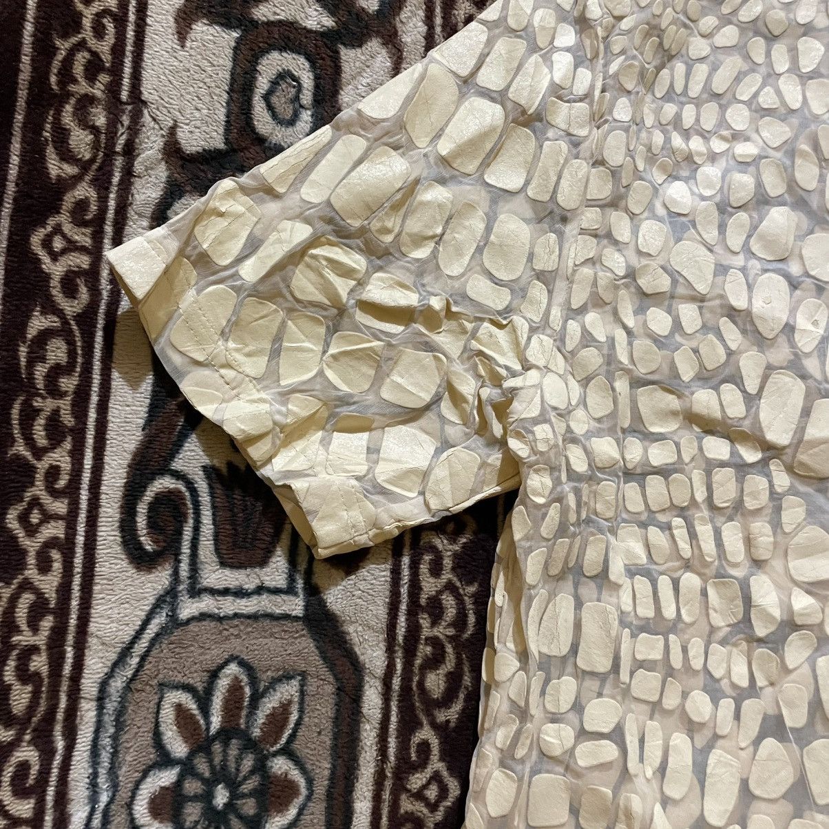 Givenchy GIVENCHY Paris by Riccardo Tisci Croc-Effect Sheer Silk Mesh Size L / US 10 / IT 46 - 14 Thumbnail