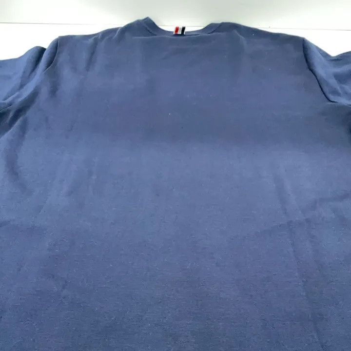 Thom Browne Thom Browne Navy Ribbed Detail Crewneck T-Shirt -2507 Size US XL / EU 56 / 4 - 9 Thumbnail