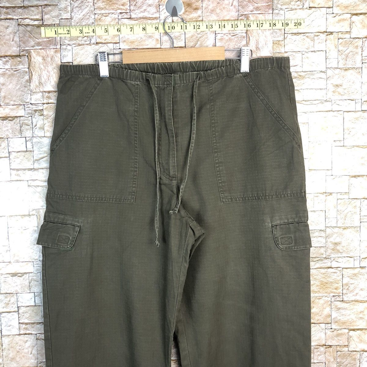 L.L. Bean L.L.Bean Dark Green Cargo Multipocket Pants #A313 Size 30" / US 8 / IT 44 - 5 Thumbnail