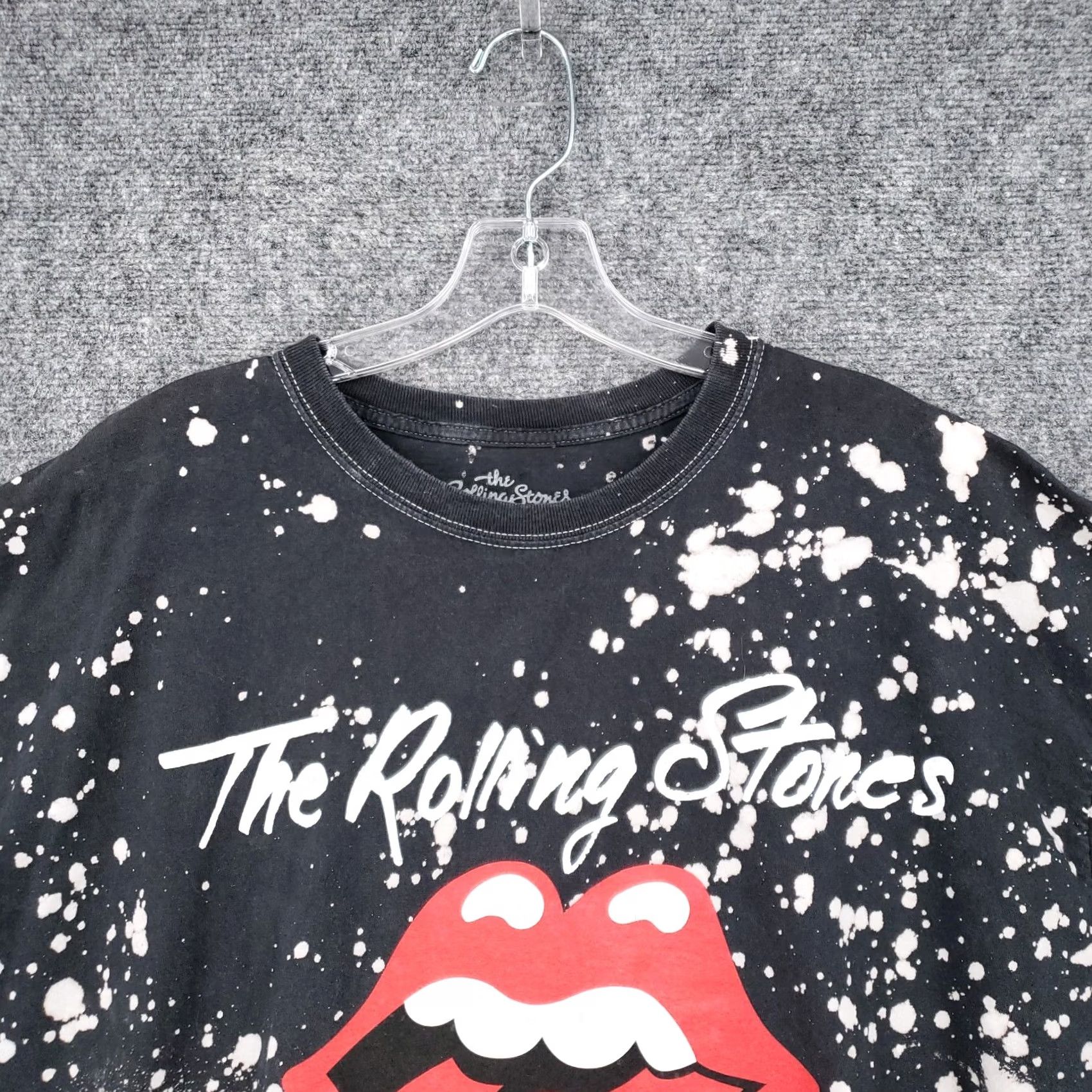 Vintage The Rolling Stones T Shirt Womens 2XL Black Short Sleeve Tie Dye Splatter Size XXL / US 16-18 / IT 52-54 - 3 Thumbnail