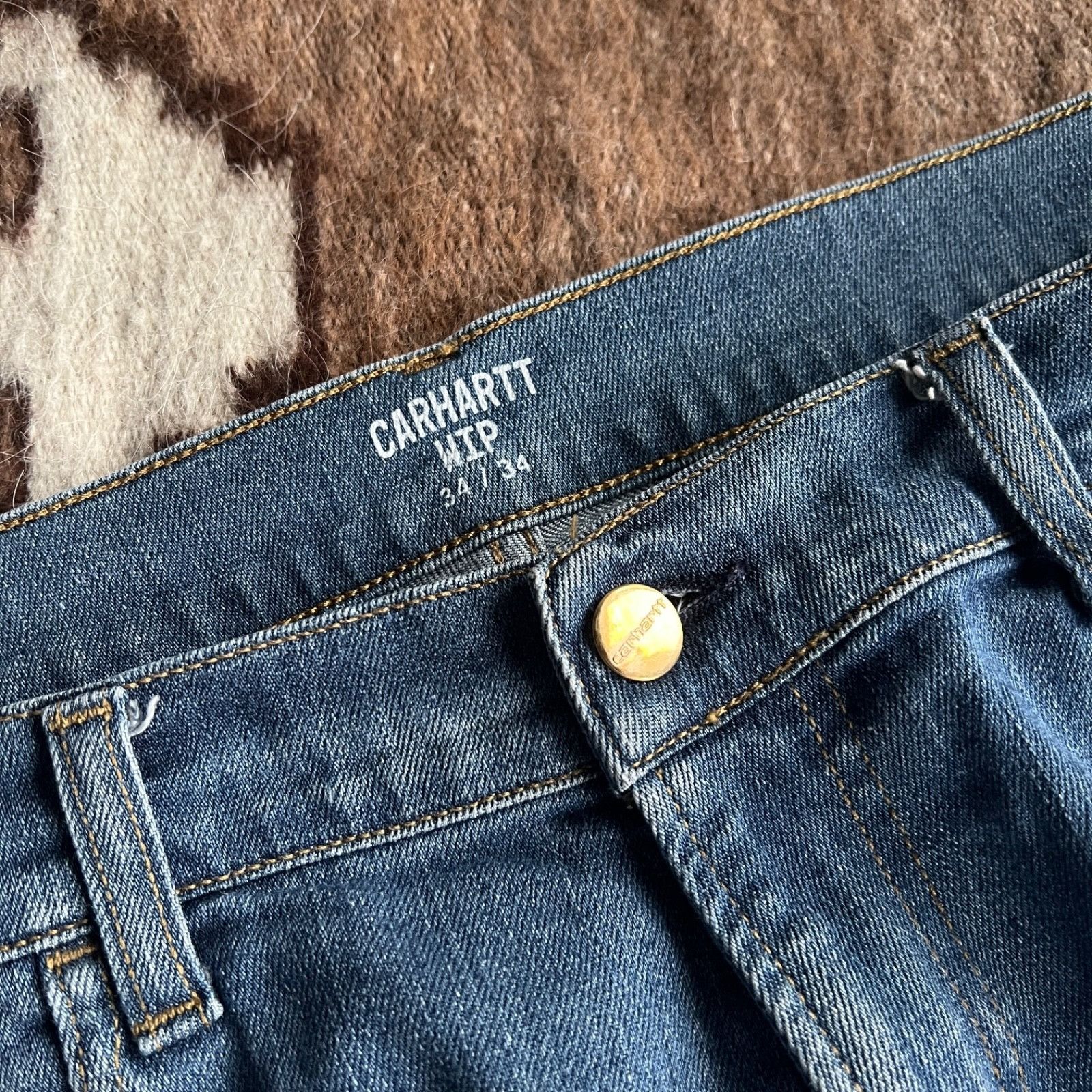 Carhartt Carhartt WIP Rebellion Slim Fit Denim Jeans 9816AC Size US 36 / EU 52 - 5 Thumbnail