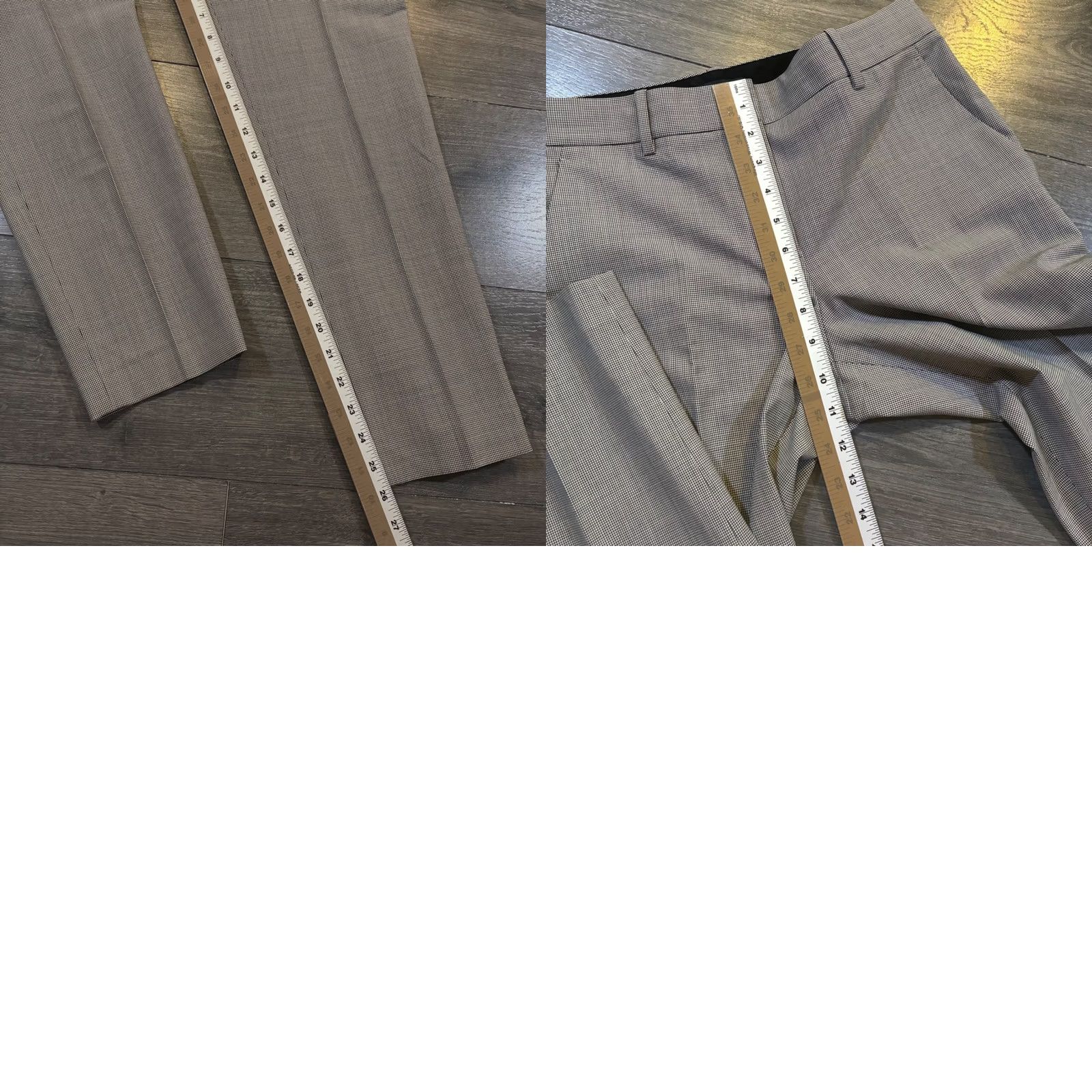 Theory Theory Hounds Tooth Wool Dress Pants Trousers Gray Black Women's Size 2 Size 26" / US 2 / IT 38 - 8 Thumbnail