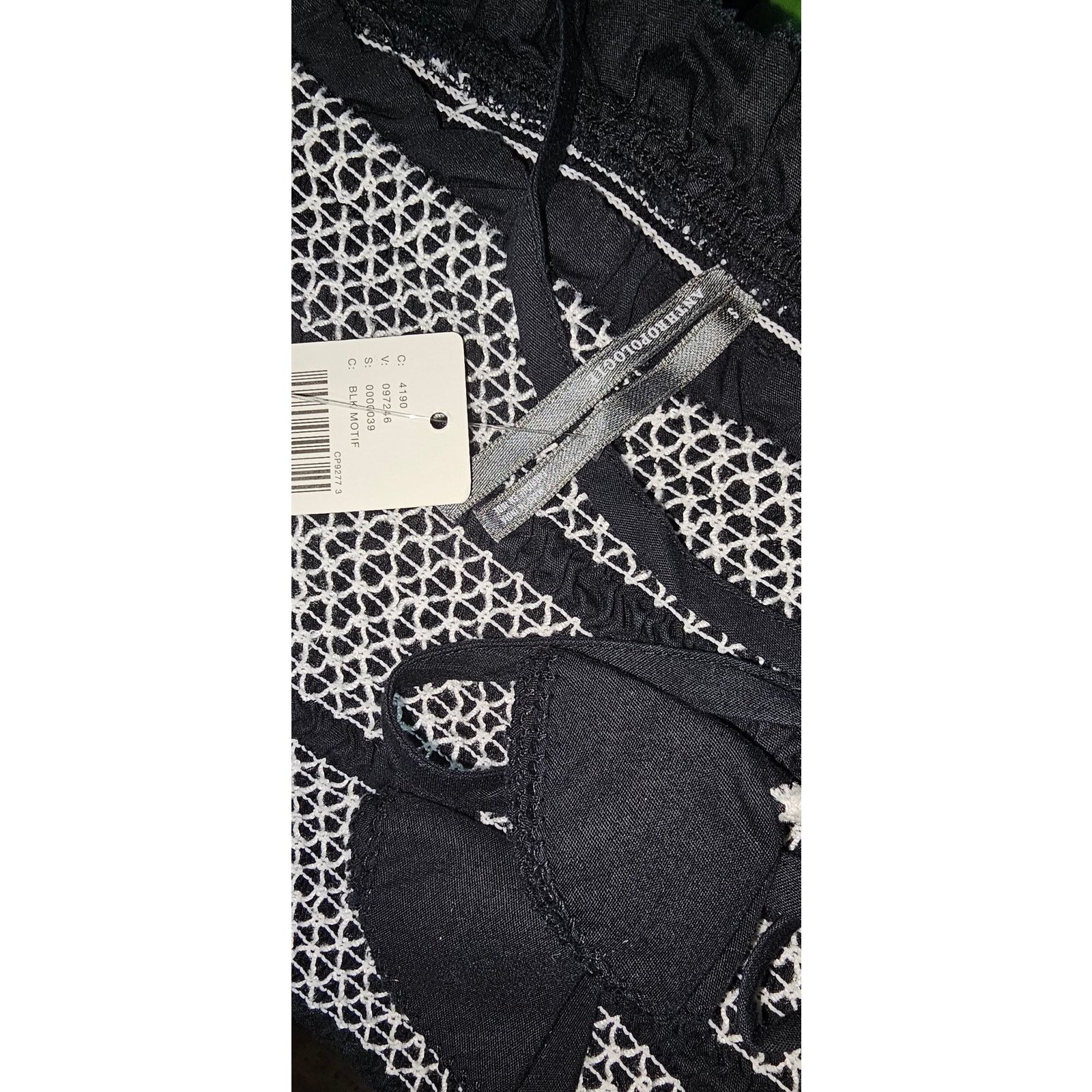 Anthropologie NWT Puff-Sleeve Square-Neck Smocked Mini Dress $158 Black Size S / US 4 / IT 40 - 7 Thumbnail