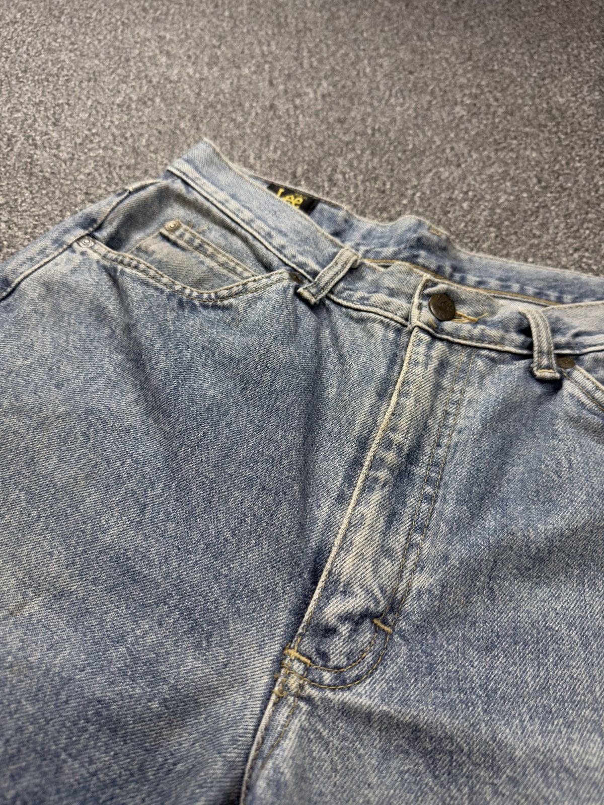 Lee × Number (N)ine Vintage 90s Acid Wash Lee Edwin Relaxed Fit Distressed Denim Size US 32 / EU 48 - 10 Thumbnail