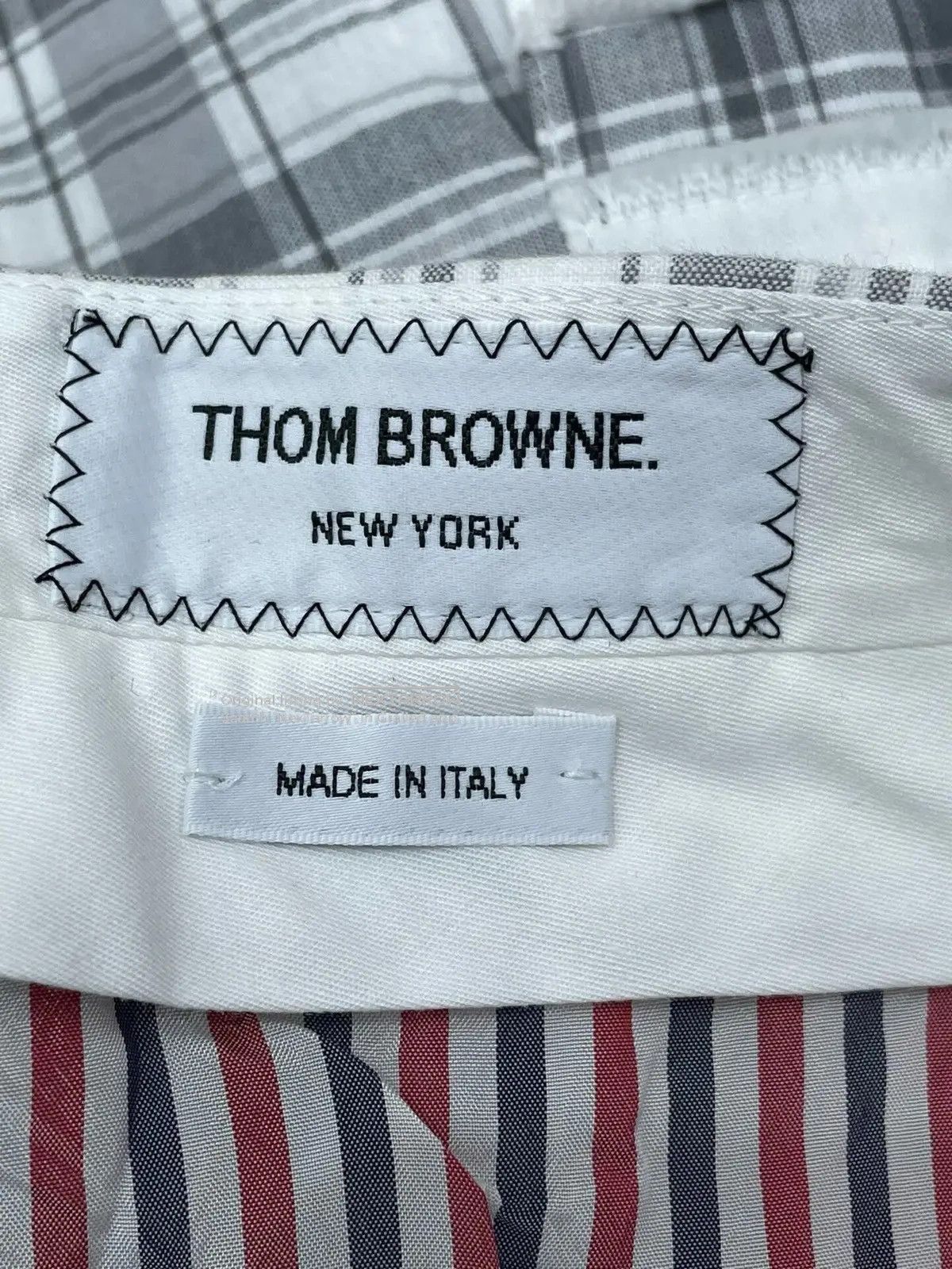 Thom Browne Grey Plaid Mini Skirt Aaaa 132608 in Gray, Women's (Size 25) — image 6 of 6