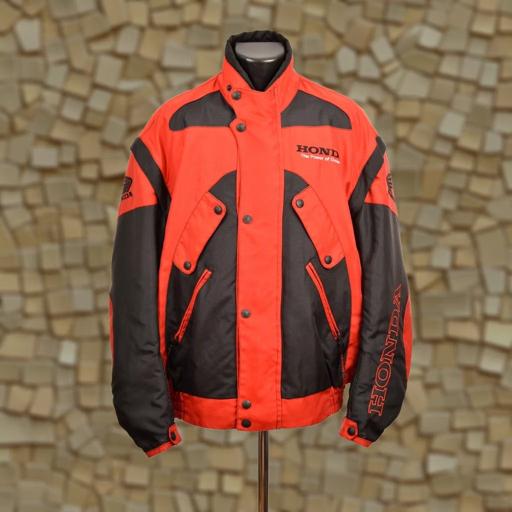 Honda DDP Harness Honda Vintage Motorcycle Jacket XL Red Mens Jacket Size US XL / EU 56 / 4 - 1 Thumbnail