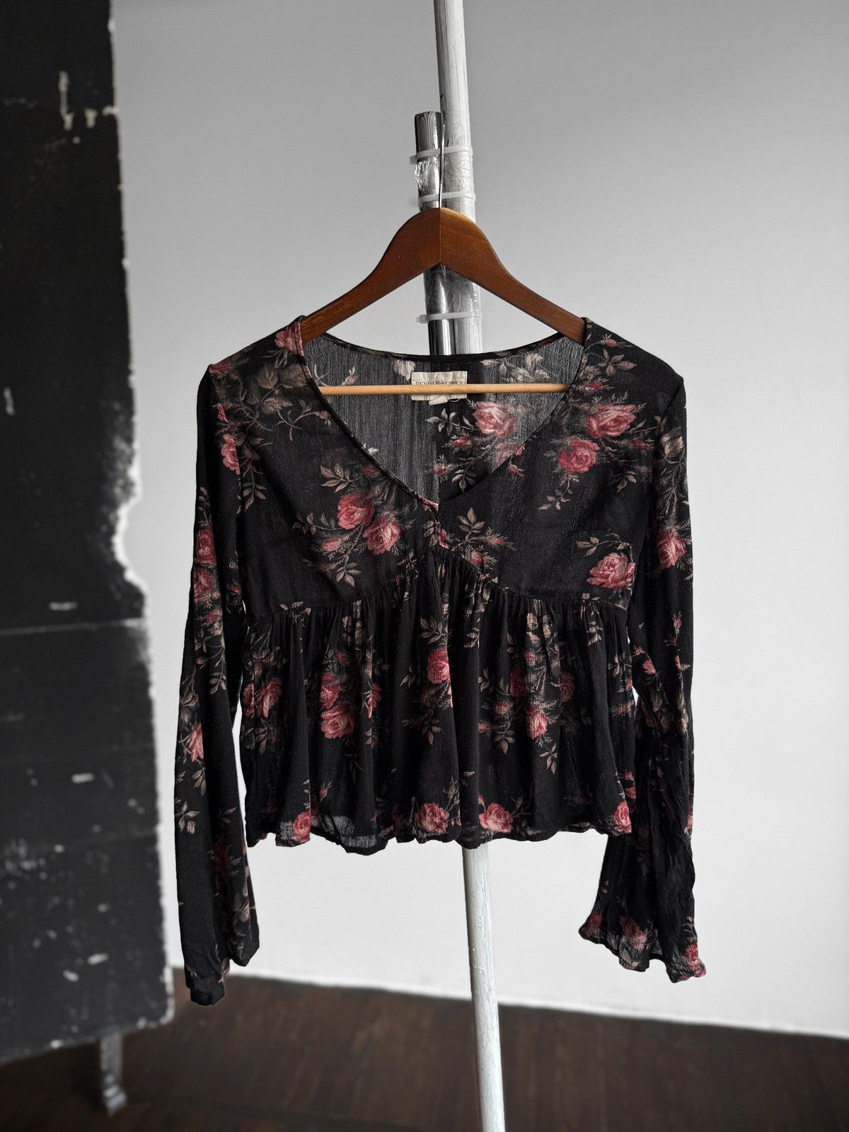 Denim & Supply Ralph Lauren Denim&Supply Ralph Lauren Vintage Floral Rose Print Blouse Size XS / US 0-2 / IT 36-38 - 1 Thumbnail