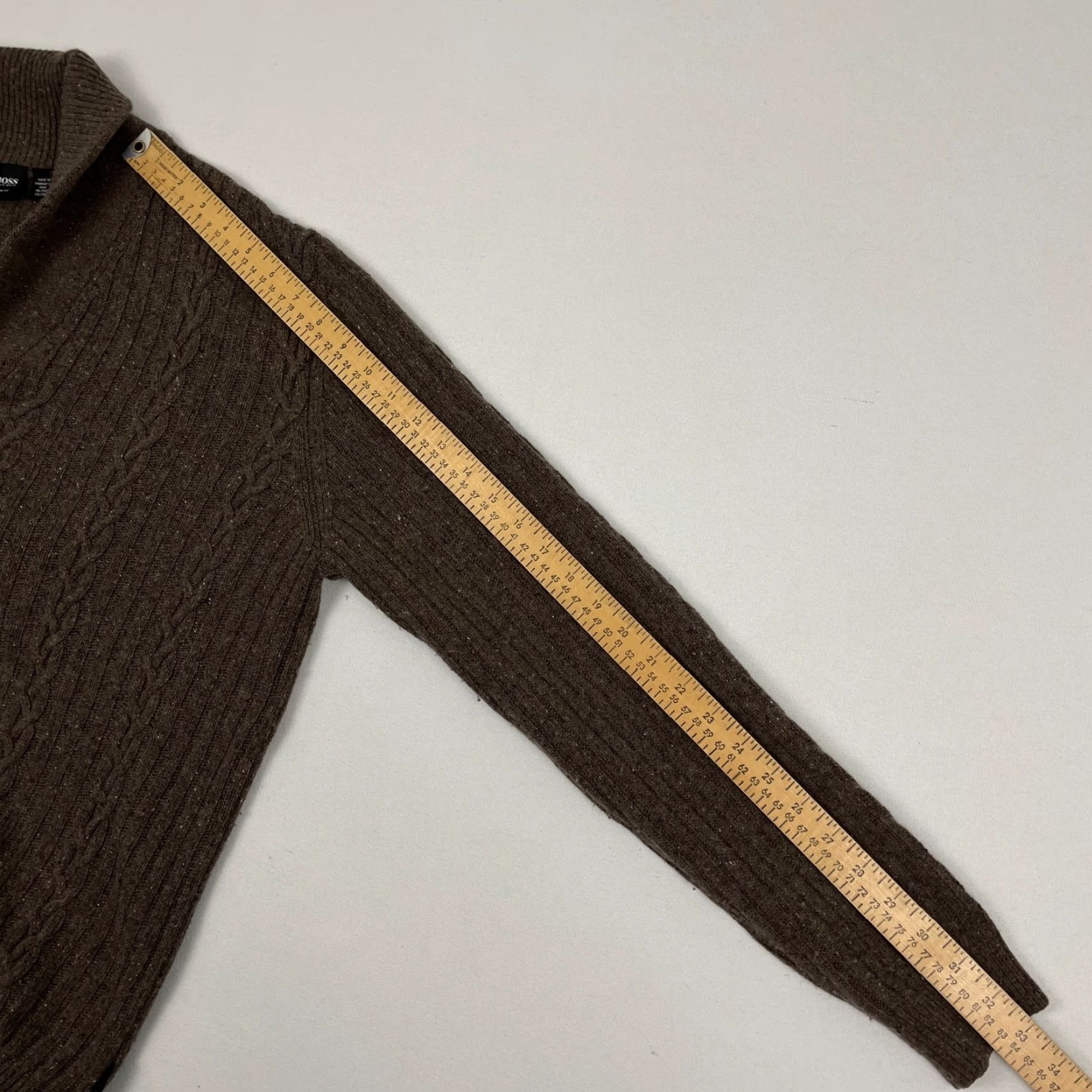 Hugo Boss Hugo Boss Sweater Mens XL Slim Fit Wool Silk Anogra Shawl Collar Pullover Preppy Size US XL / EU 56 / 4 - 7 Thumbnail