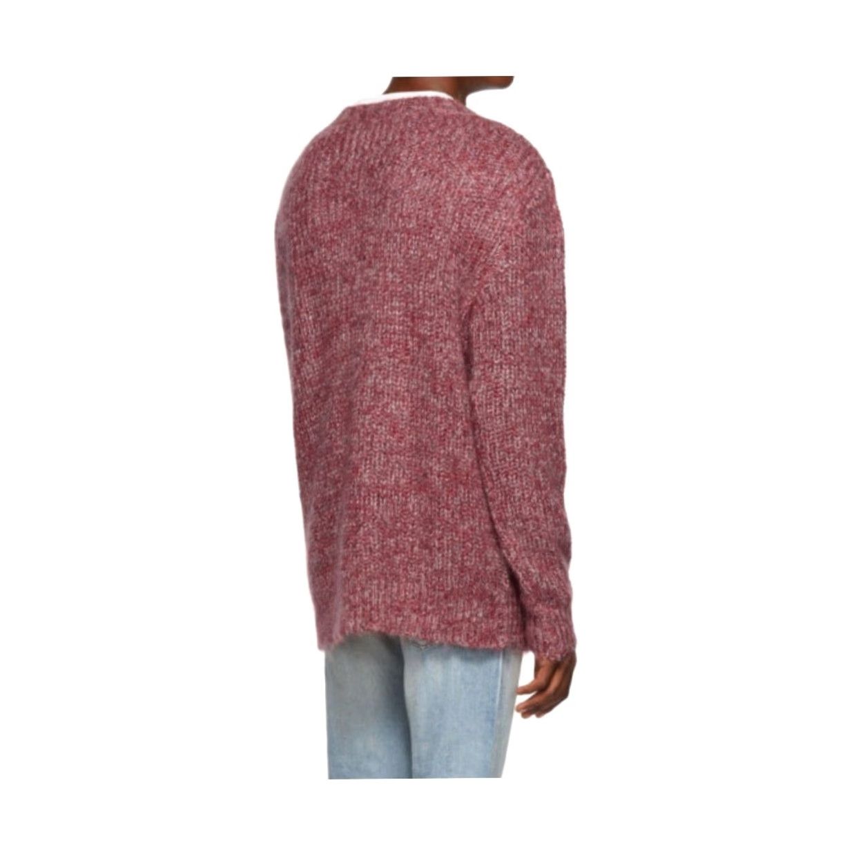 Simon Miller Simon Miller Red and Indigo Fuzzy Mohair Knit Pullover Sweater Mens Small Size US S / EU 44-46 / 1 - 8 Thumbnail