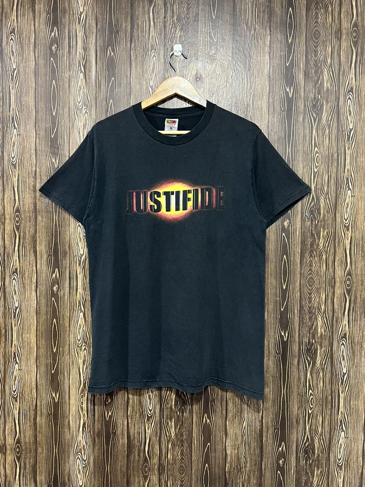 Vintage Vintage 90s Justifide Crazy Backhit Tshirt Size US M / EU 48-50 / 2 - 1 Thumbnail