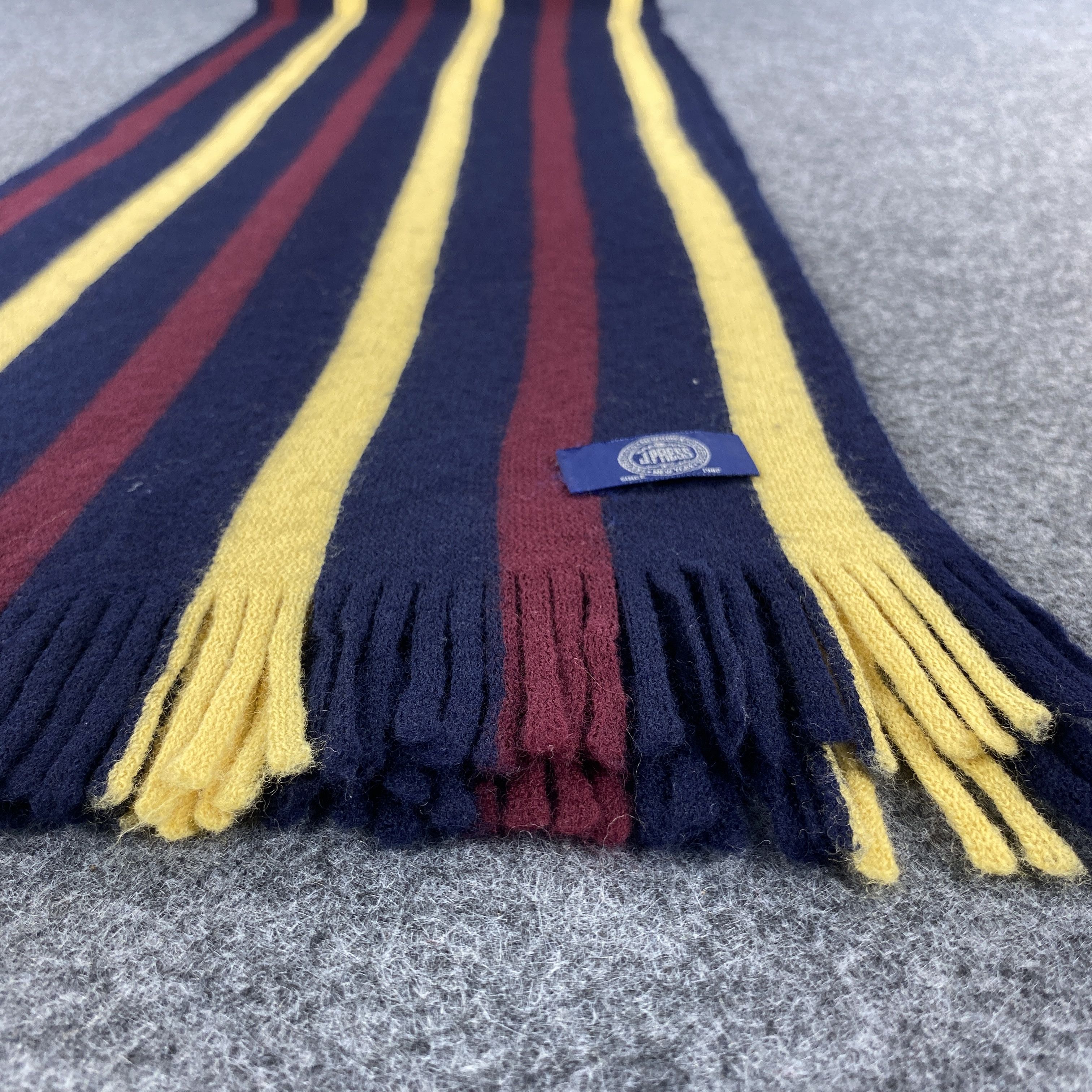 J. Press × Vintage J. Press Scarf # Muffler # Neckwear # D490 Size ONE SIZE - 6 Thumbnail