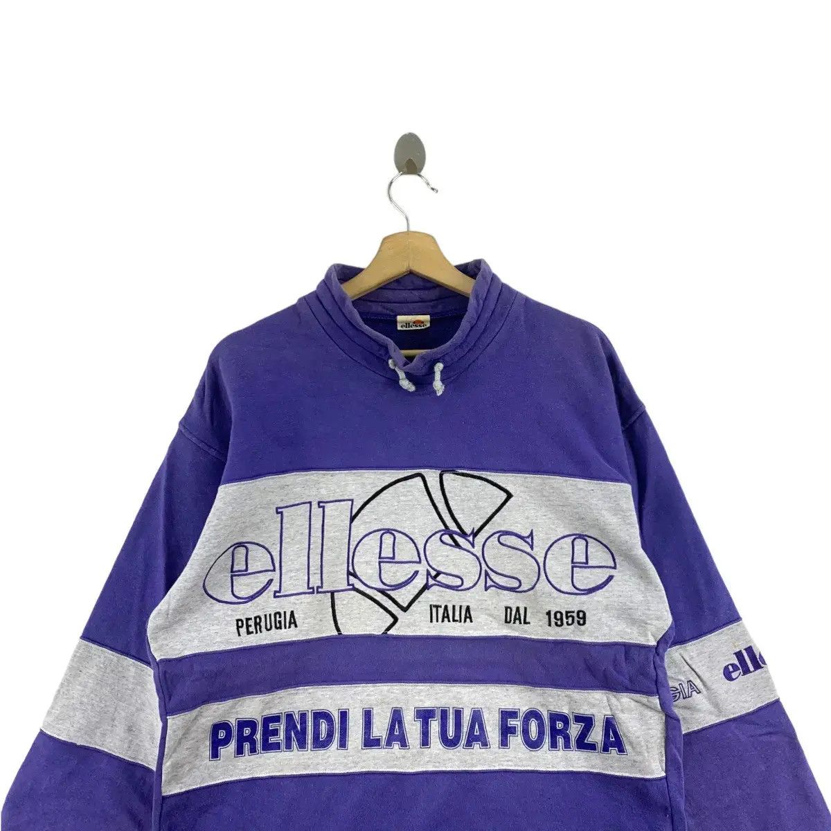 Ellesse Vintage ELLESSE PERUGIA ITALIA Forza Hip Hop Sweatshirt Size US L / EU 52-54 / 3 - 2 Thumbnail
