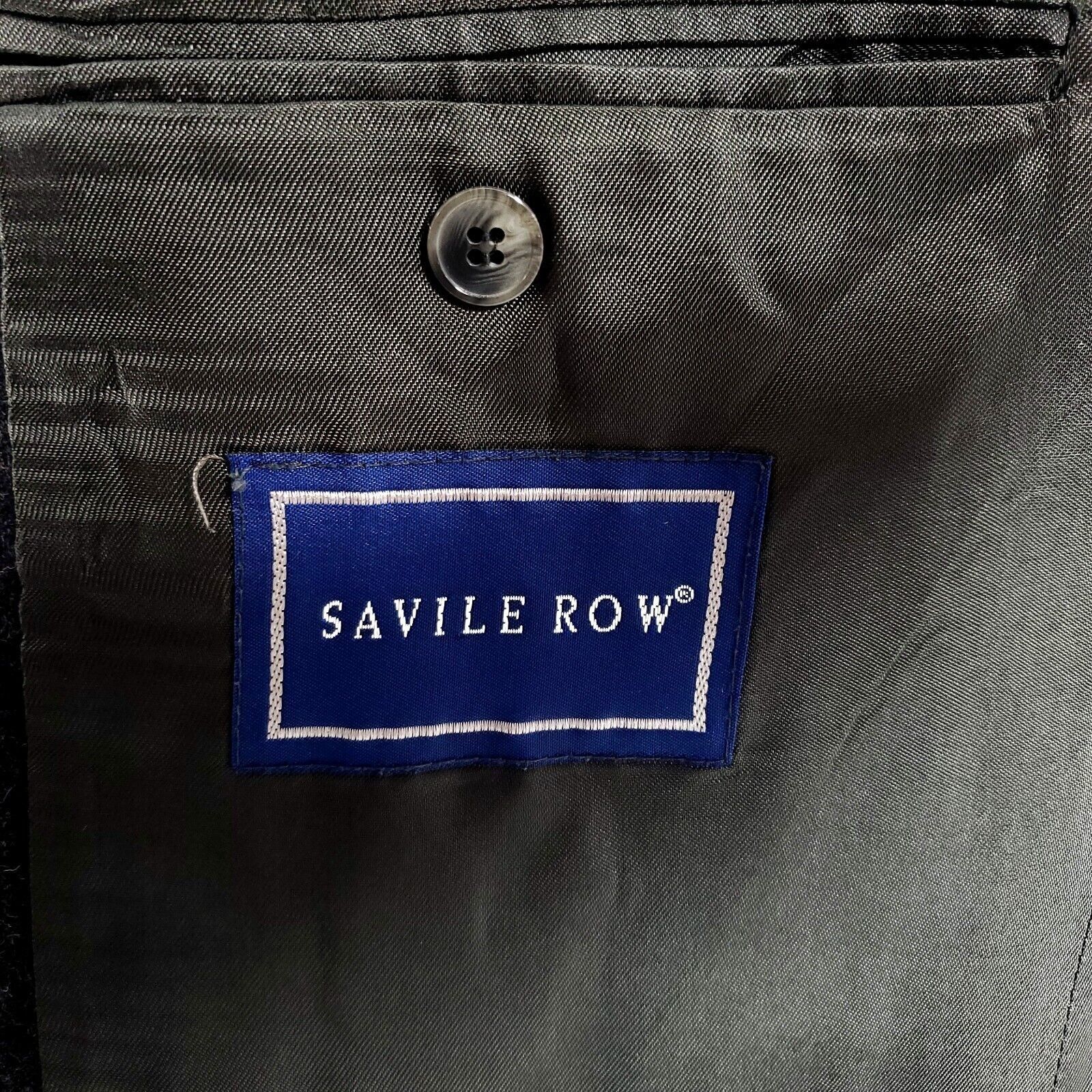 Savile Row Savile Row Flannel Wool 2 Button Blazer 46L Gray Size 46L - 7 Thumbnail