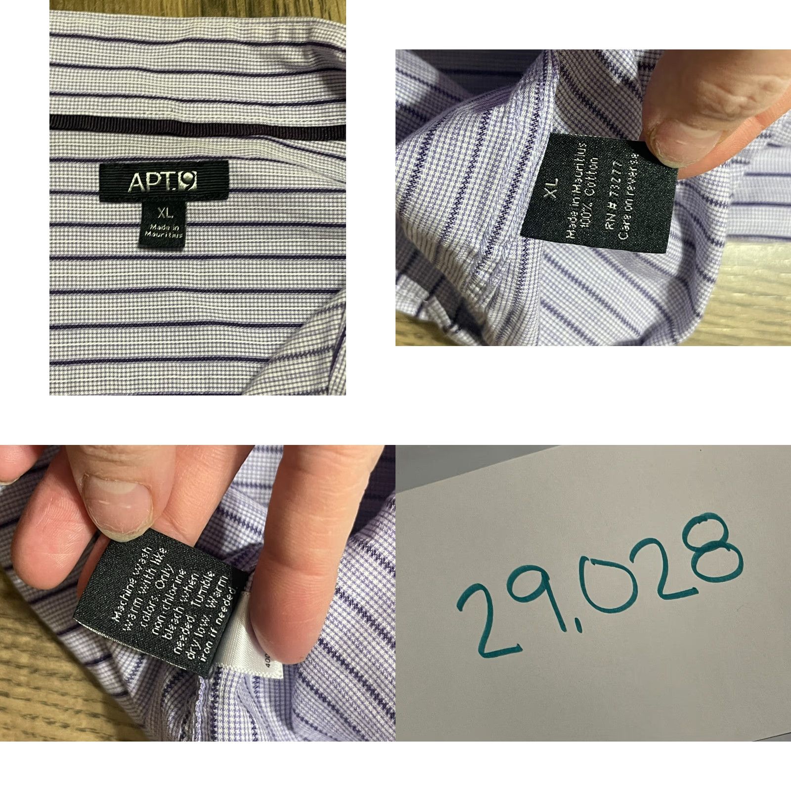 Apt. 9 Apt.9 Men's XL Purple Striped Button-Up Long Sleeve Shirt User: Apt.9 Men's Size XL Purple Striped Button-Up Long Sleeve Shirt Size US XL / EU 56 / 4 - 8 Thumbnail