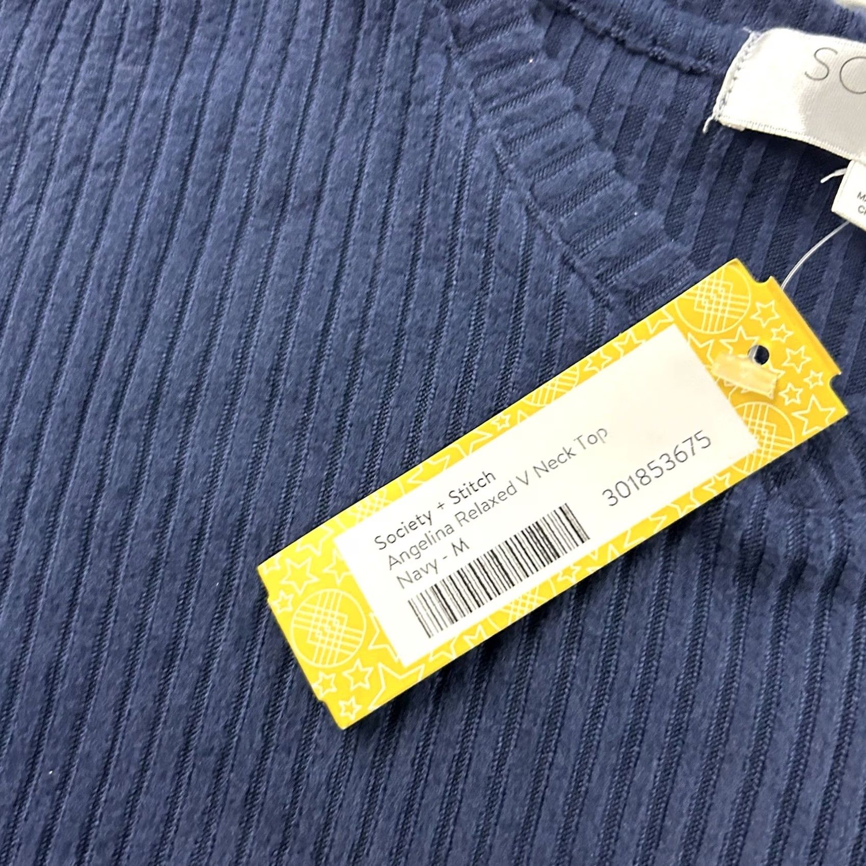 Vintage Stitch Fix Society + Stitch Long Sleeve Angelina Relaxed Top Women's Medium Blue Shirt Womens Size M / US 6-8 / IT 42-44 - 3 Thumbnail